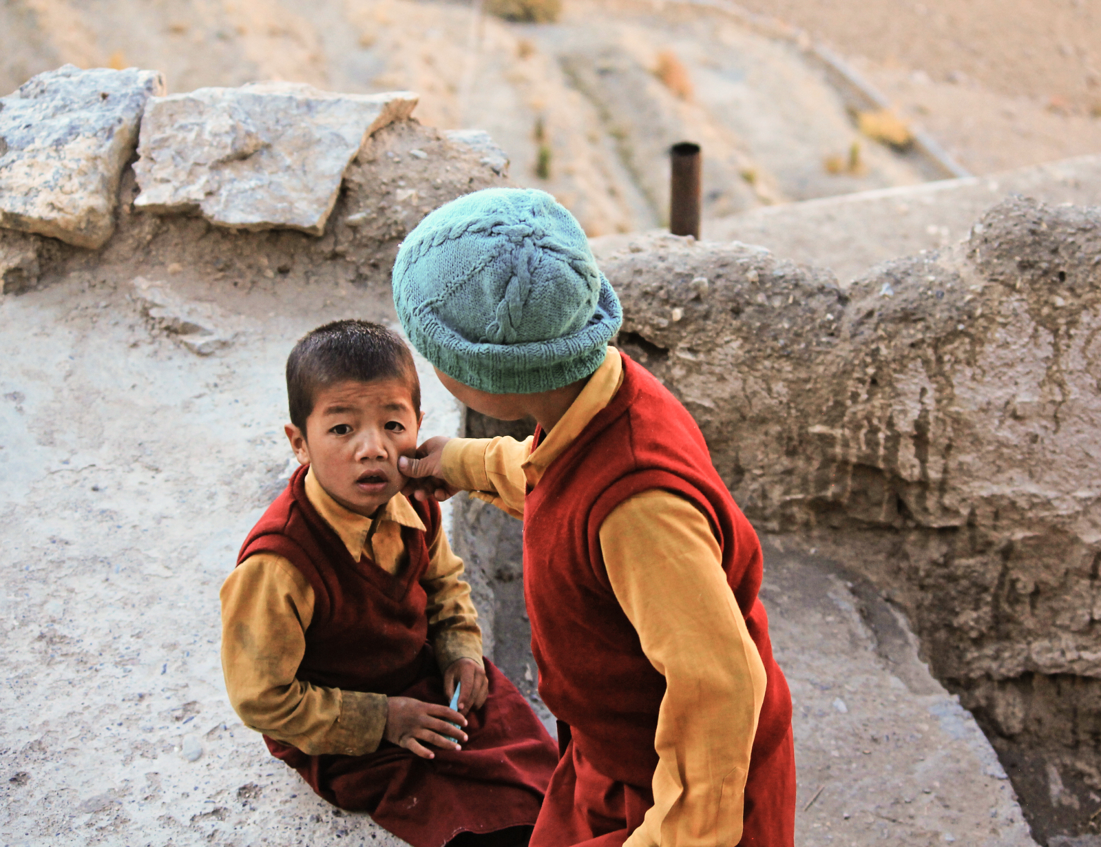 The little monks of Kye Monastery