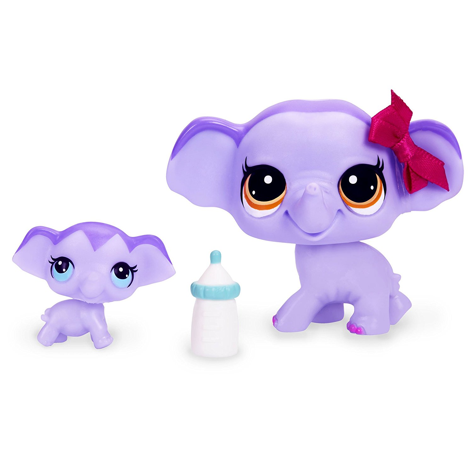 Amazon.com: Littlest Pet Shop Elephant and Baby Elephant Figure Set ...