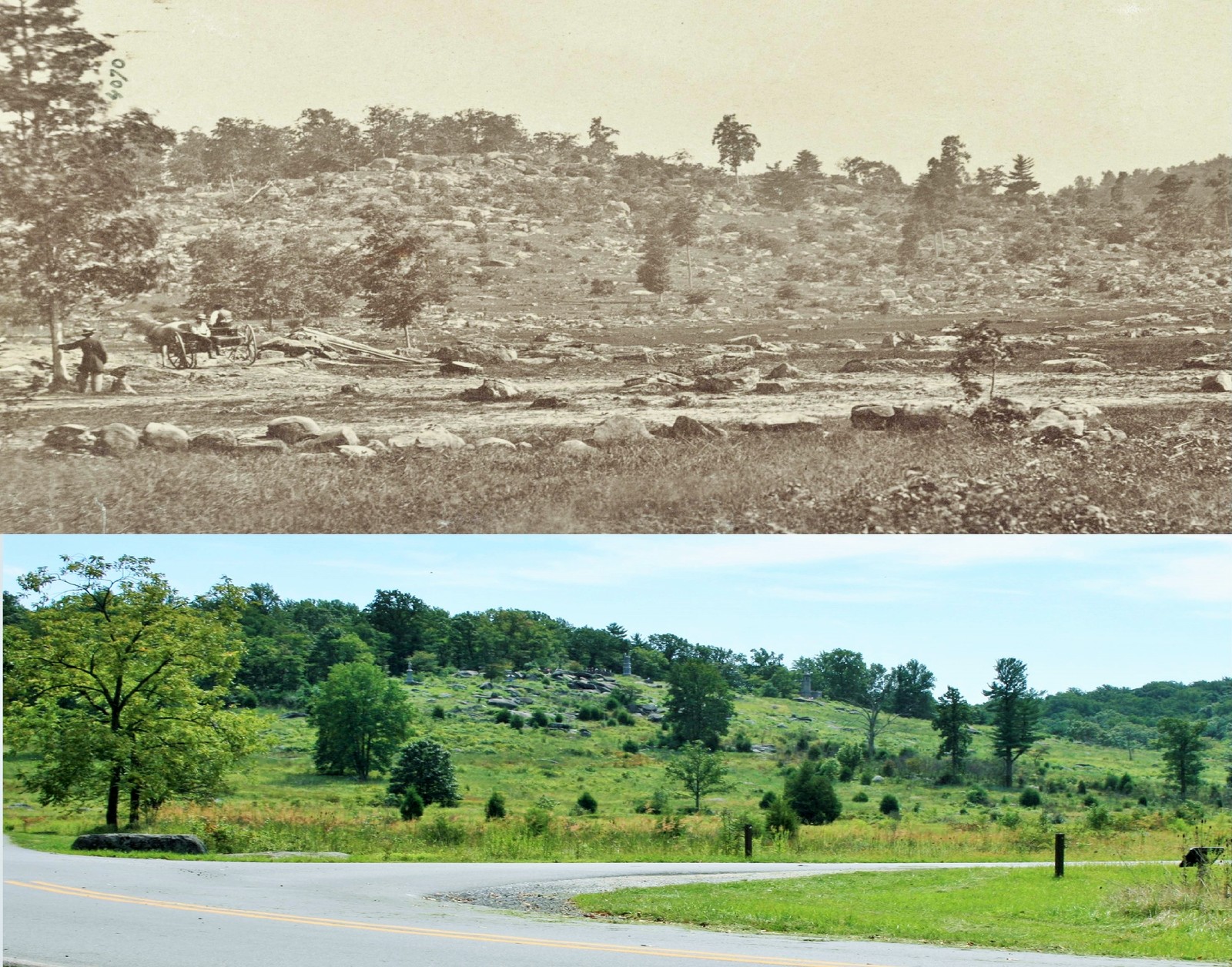 Little Round Top Then and Now | American Civil War Forums