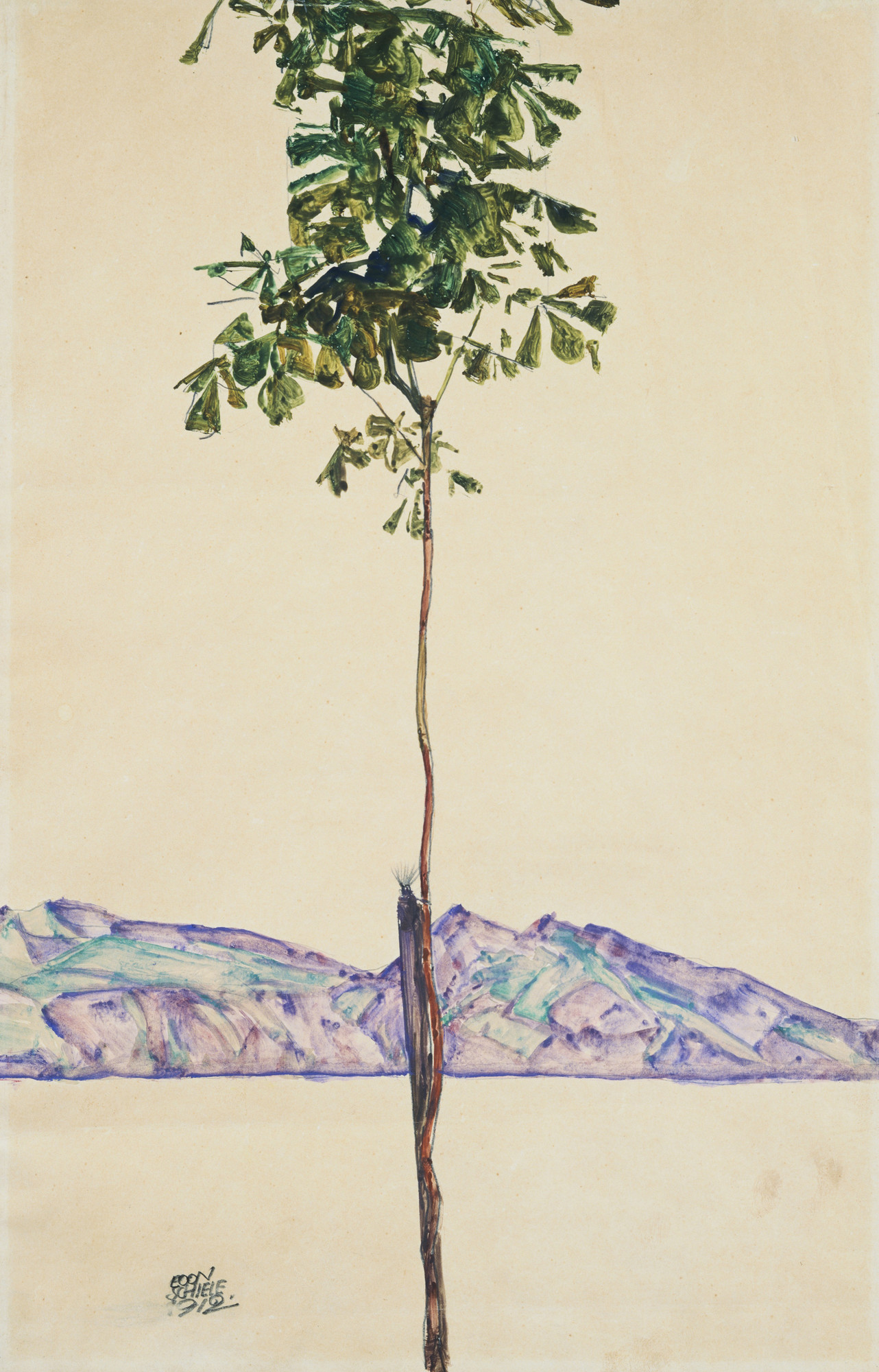 Egon Schiele | Little Tree (Chestnut Tree at Lake Constance) | Buy ...
