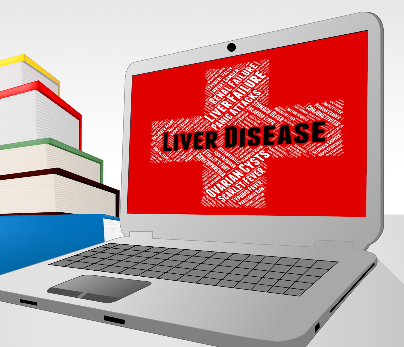 Liver disease indicates poor health and ailment photo
