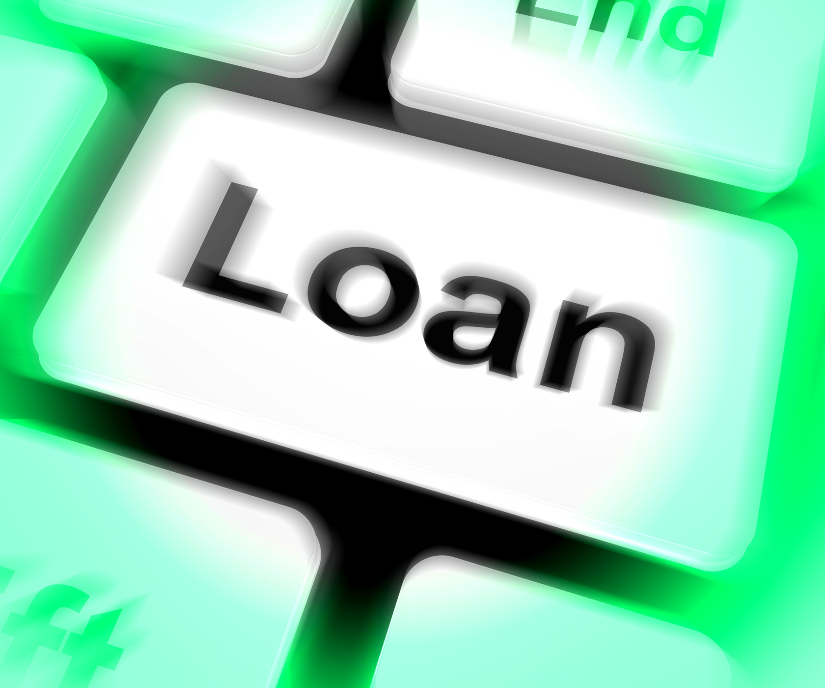 Loan Keyboard Means Lending Or Providing Advance, Advance, Lending, Loans, Loaned, HQ Photo