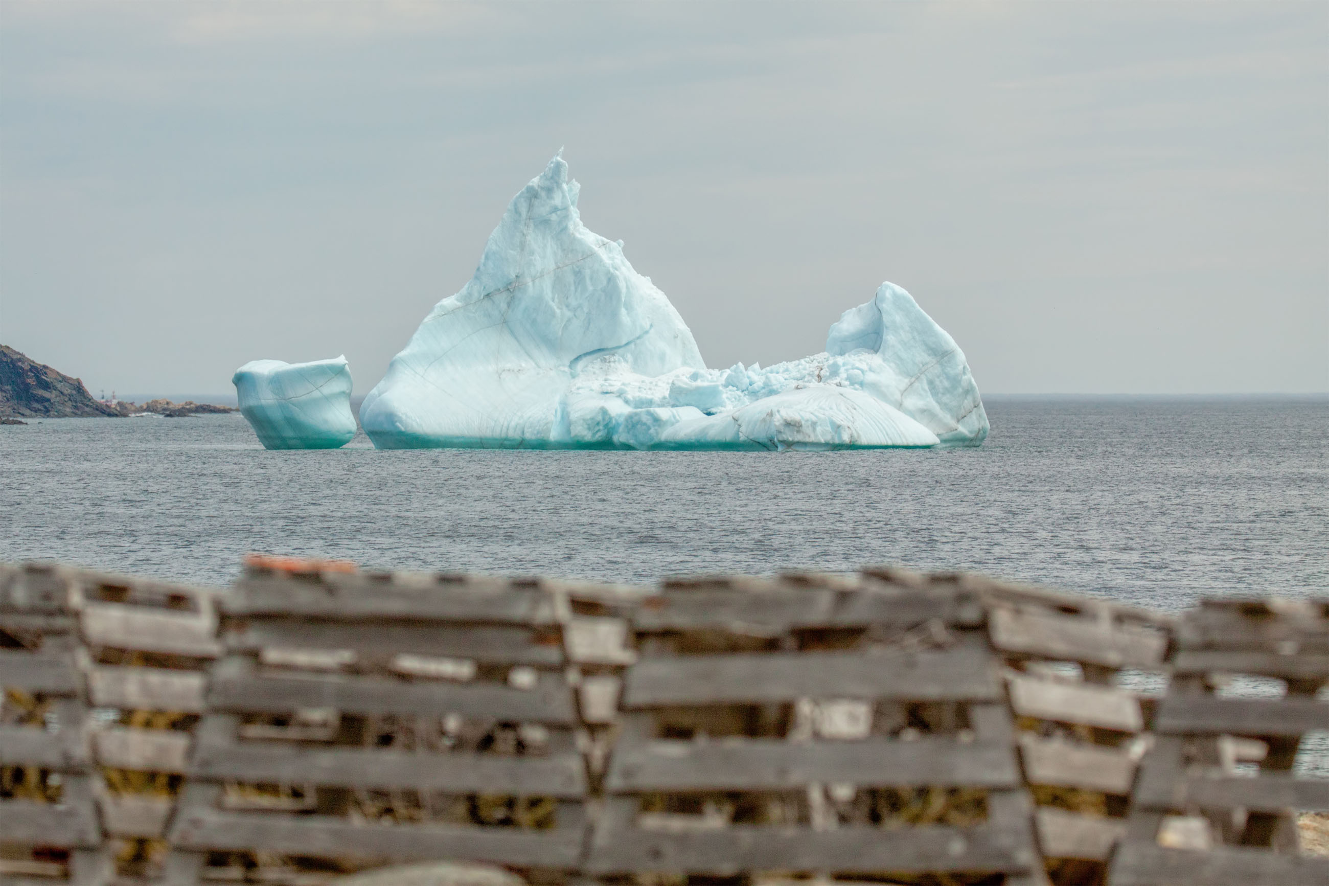 Lobster pots and iceberg photo