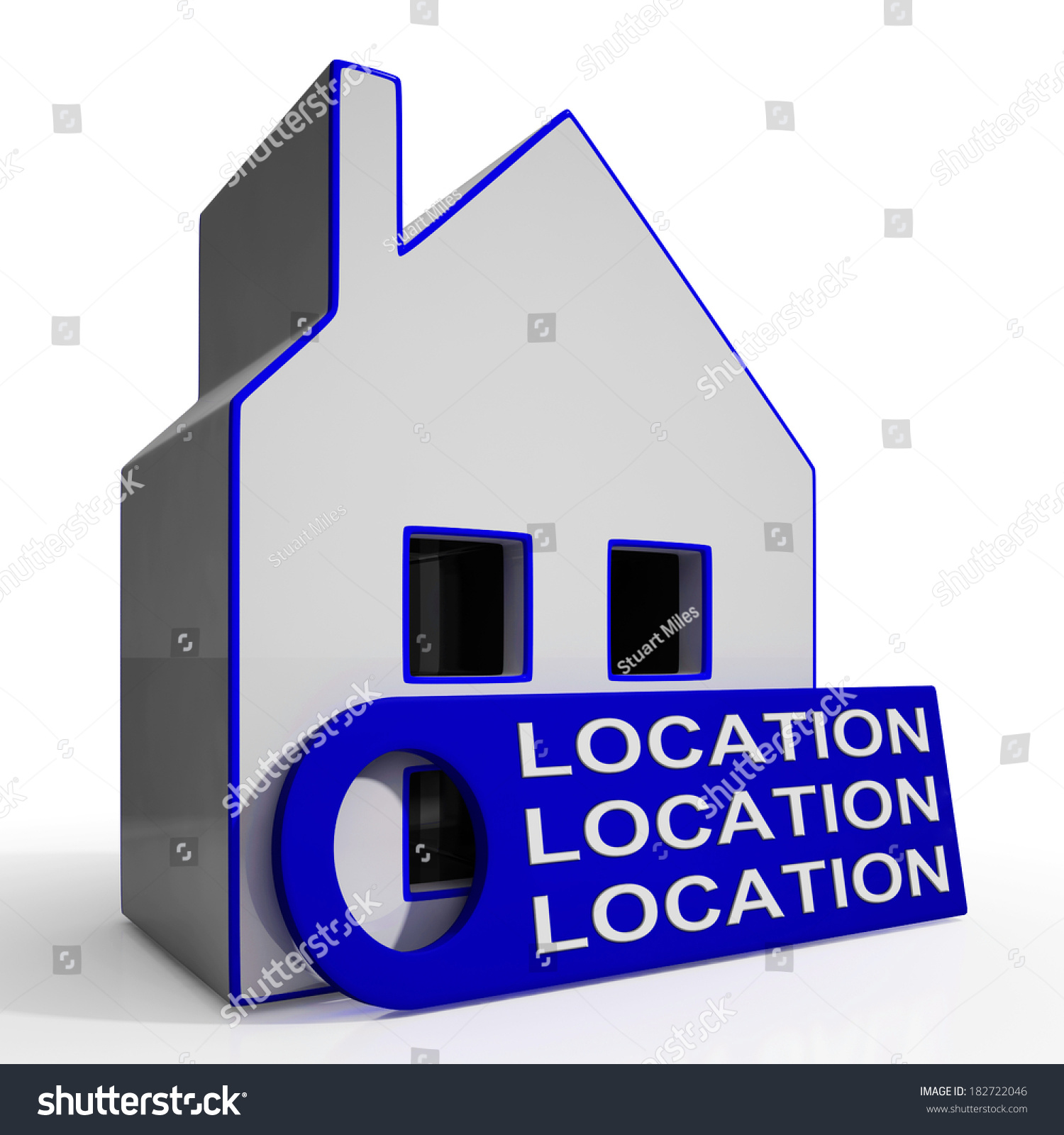 Location Location Location House Meaning Perfect Stock Illustration ...