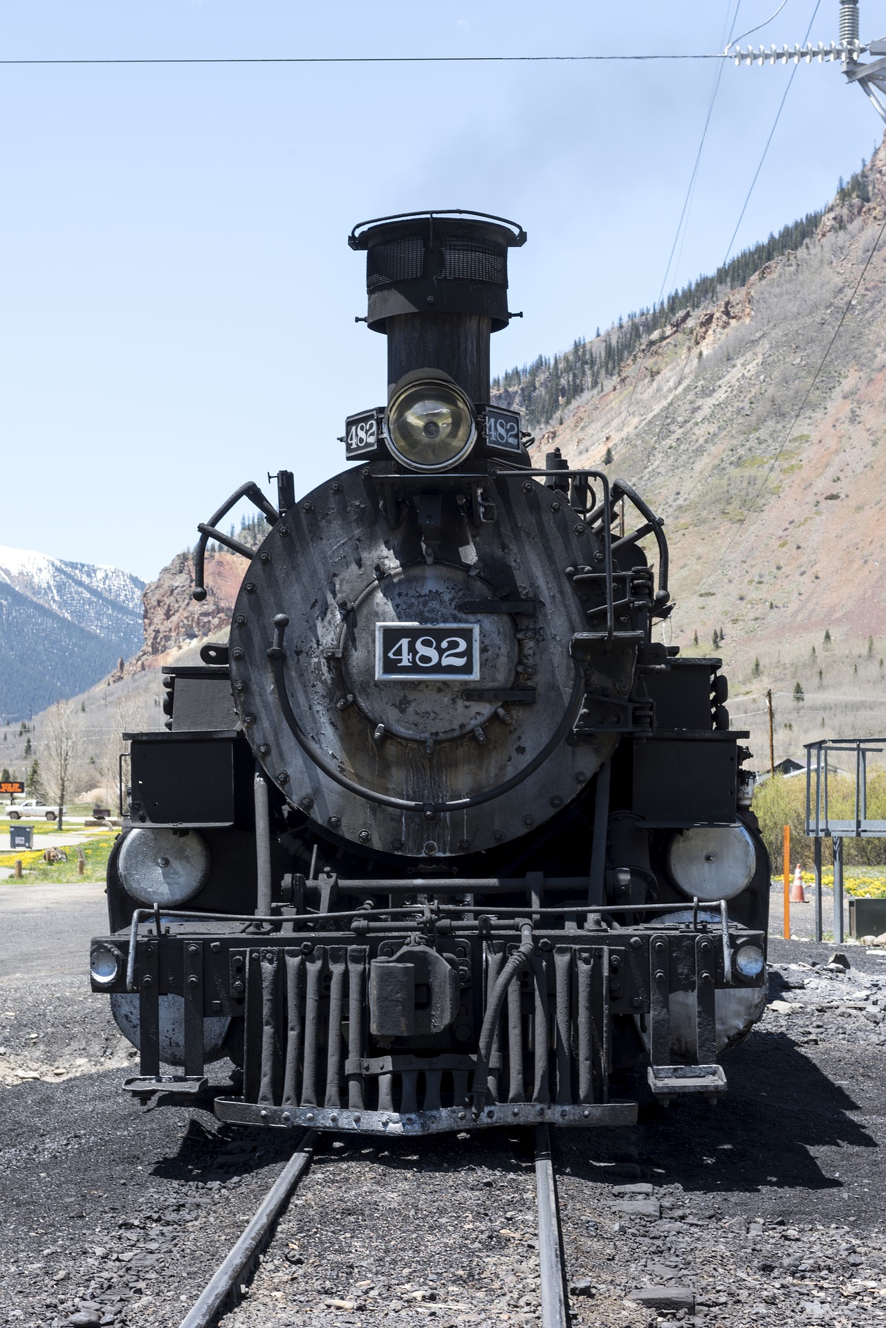 Locomotive steam engine photo