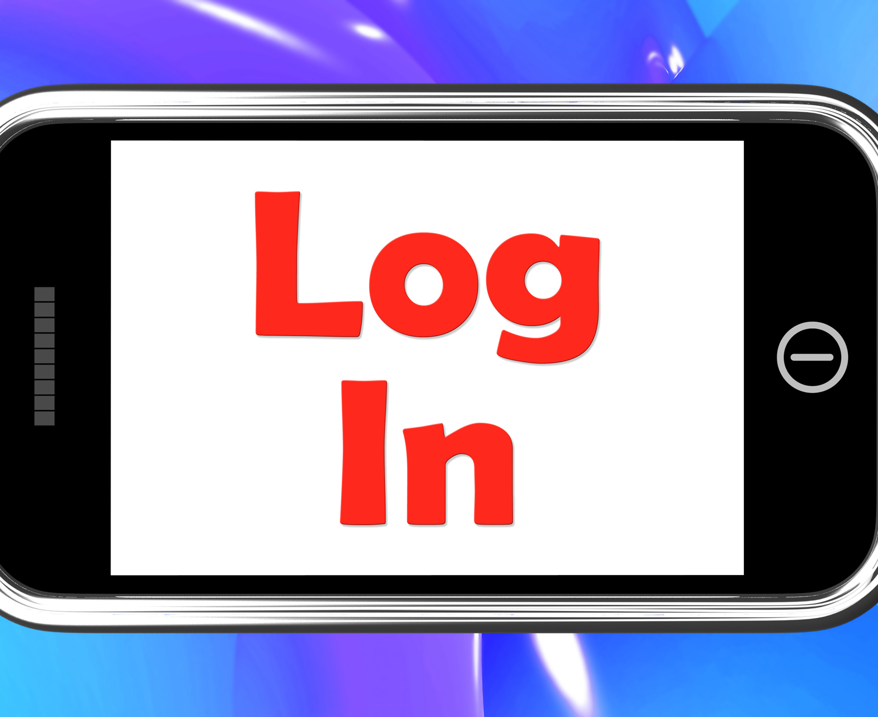 Log In Login On Phone Shows Sign In Online, Cellphone, Security, Username, Up, HQ Photo