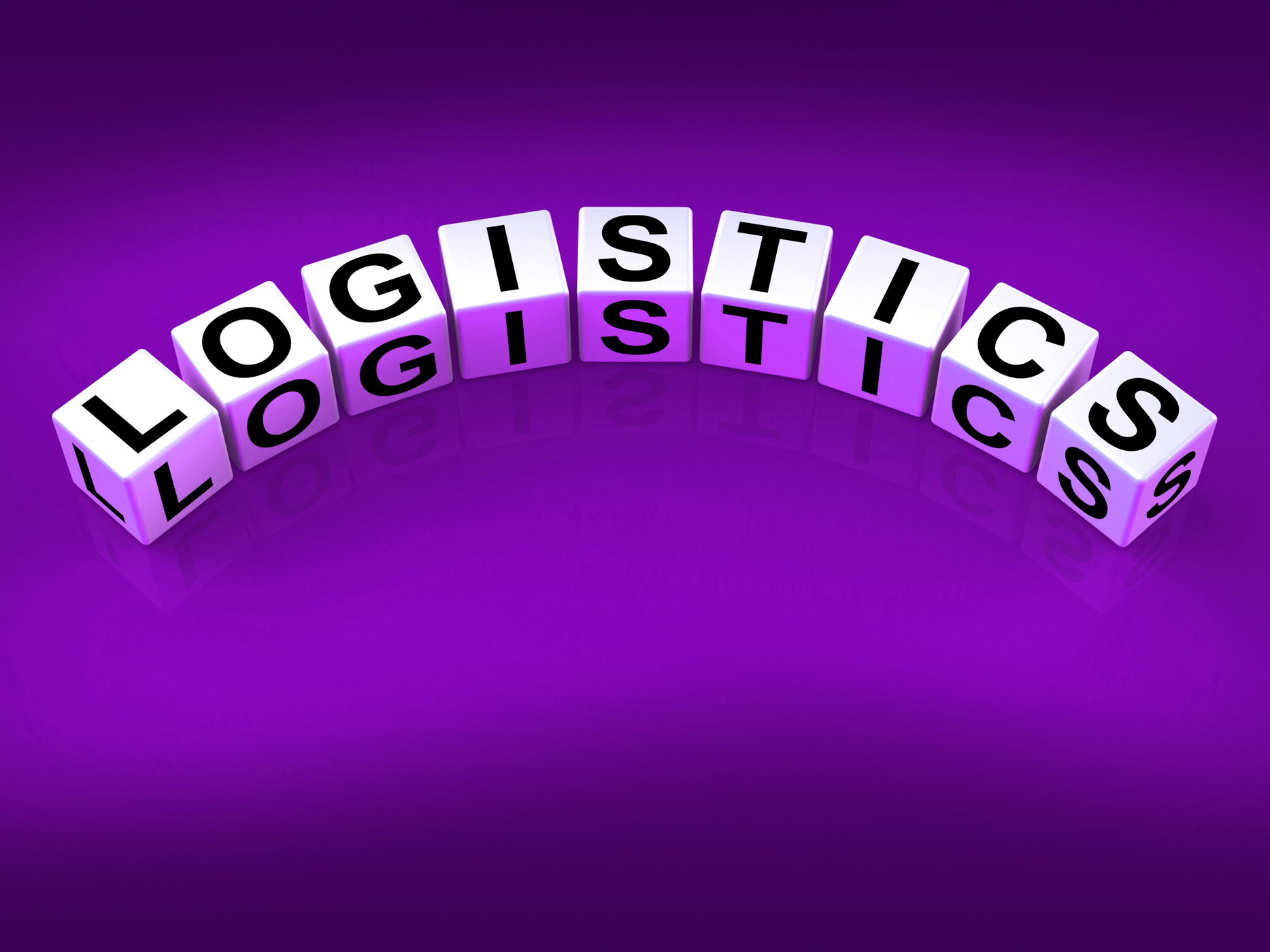 Logistics blocks show logistical strategies and plans photo