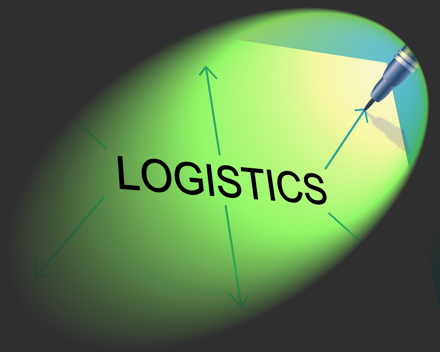 Logistics distribution represents supply chain and analysis photo
