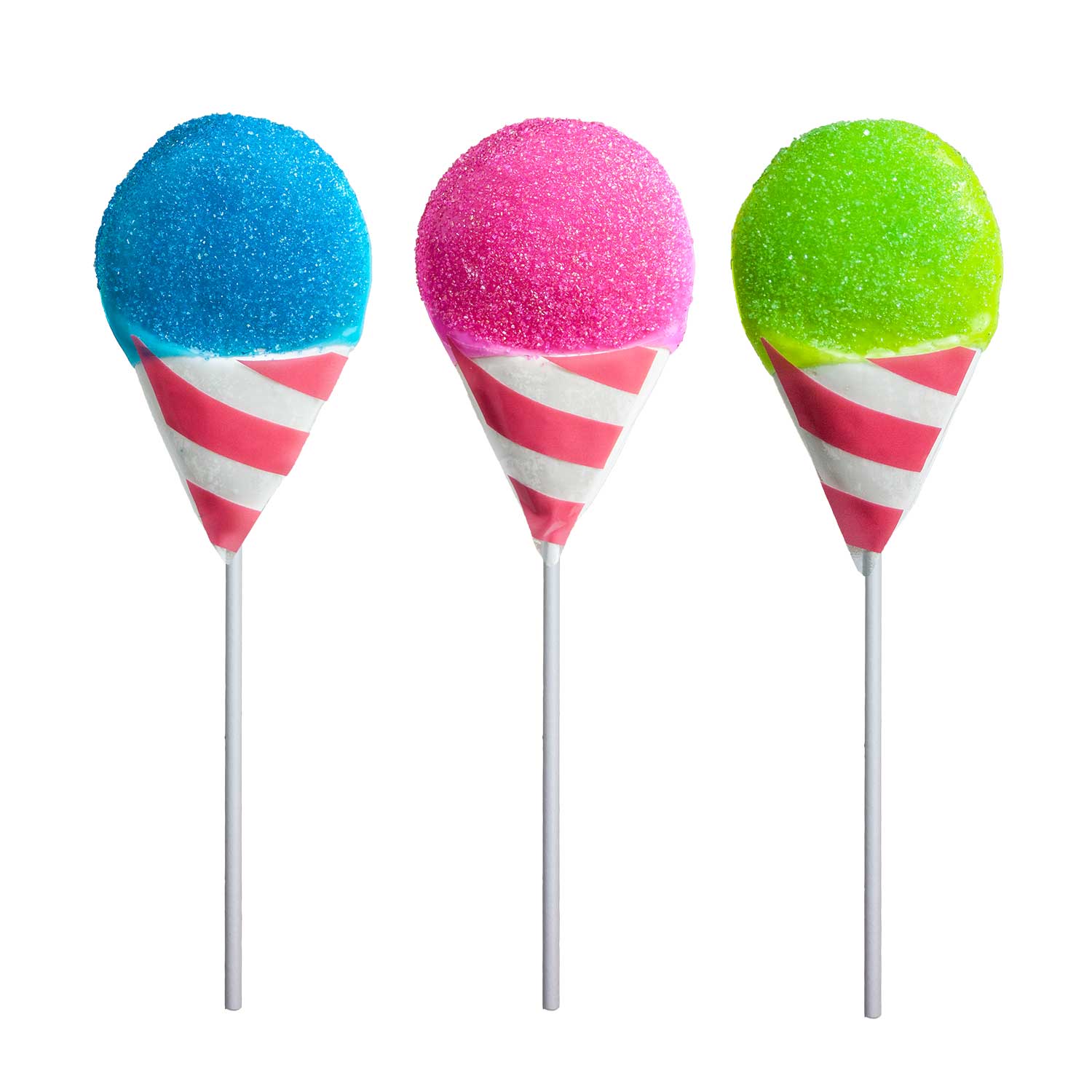 Snow Cone Lollipops by Melville Candy
