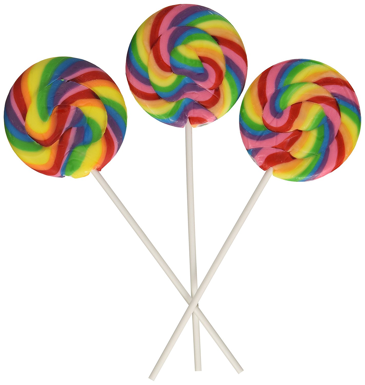 Amazon.com : Fun Express Swirl Lollipops, Large, 2 3/4-Inch Suckers ...