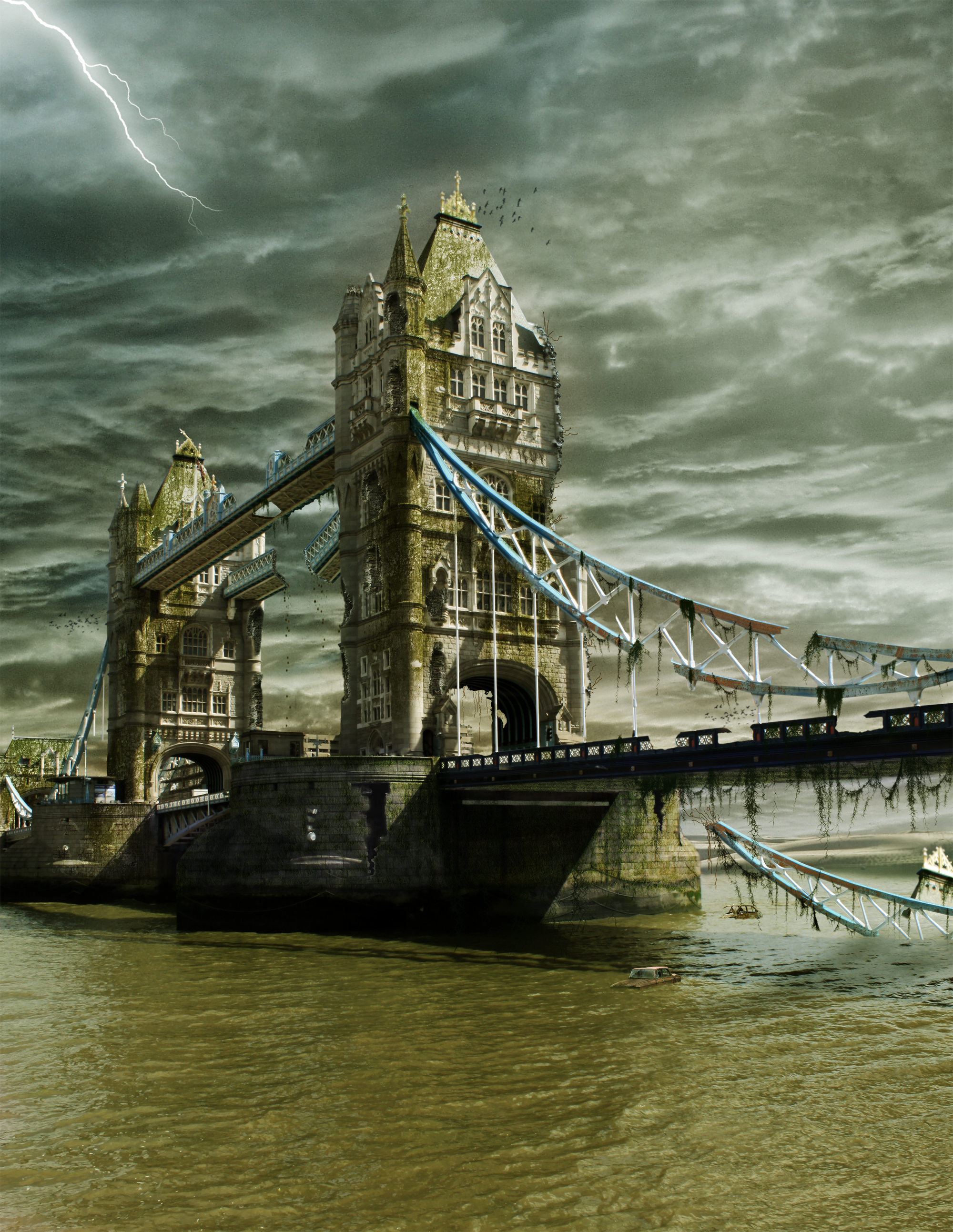 Ruins of Tower Bridge + .PSD by PSHoudini on DeviantArt
