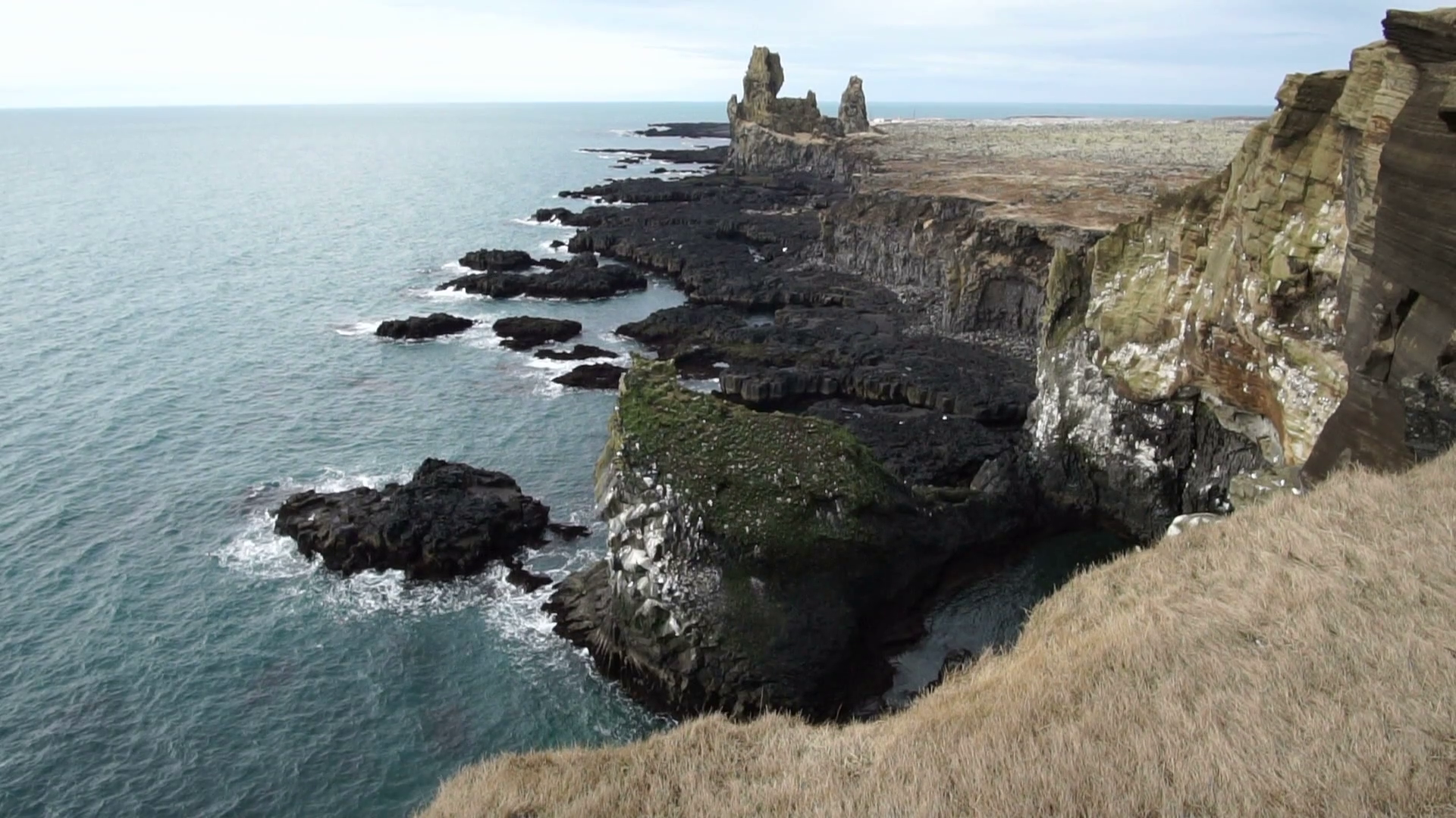 Iceland Londrangar rock formation at snaefellsnes peninsula. Amazing ...