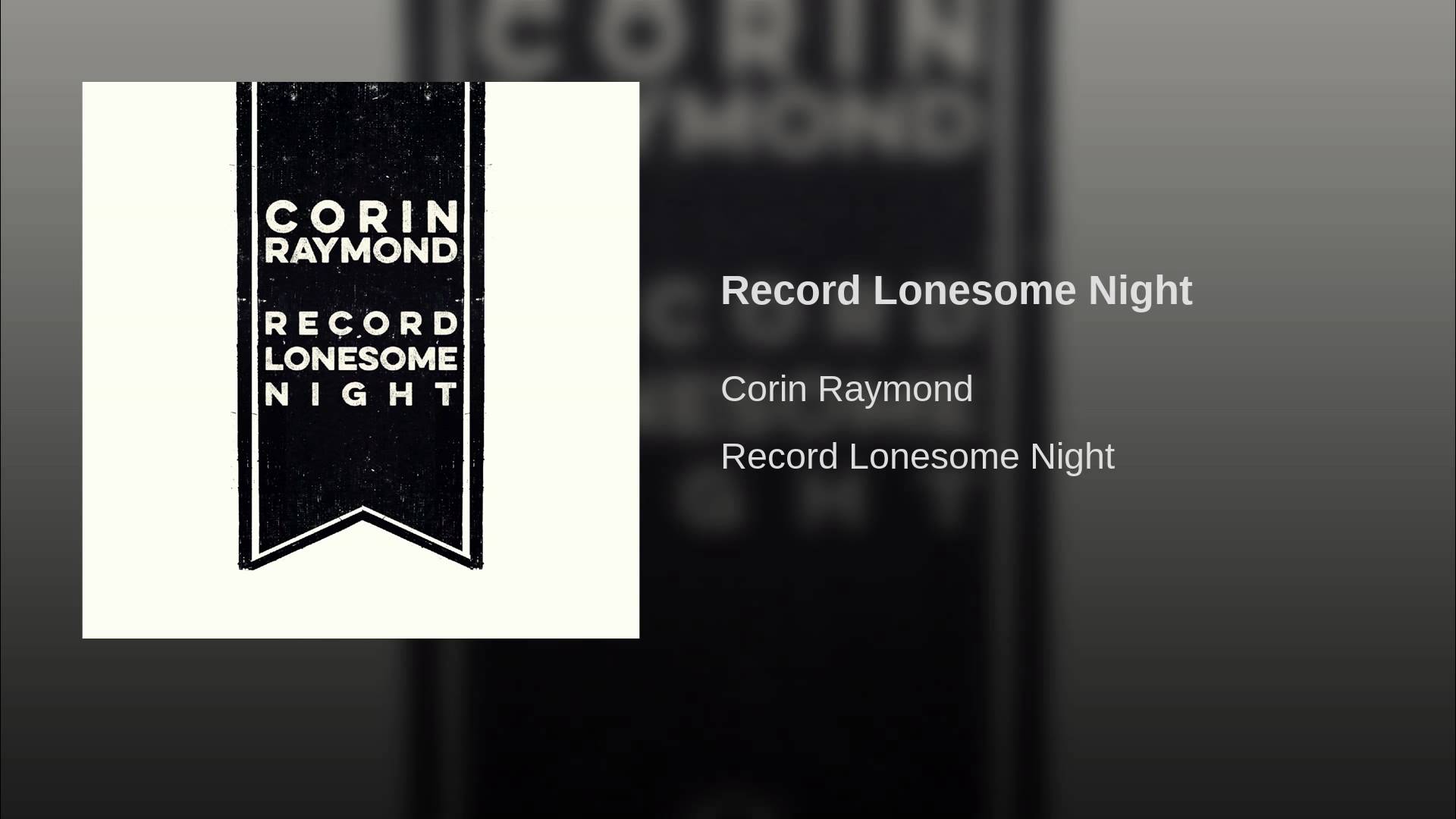Record Lonesome Night - YouTube