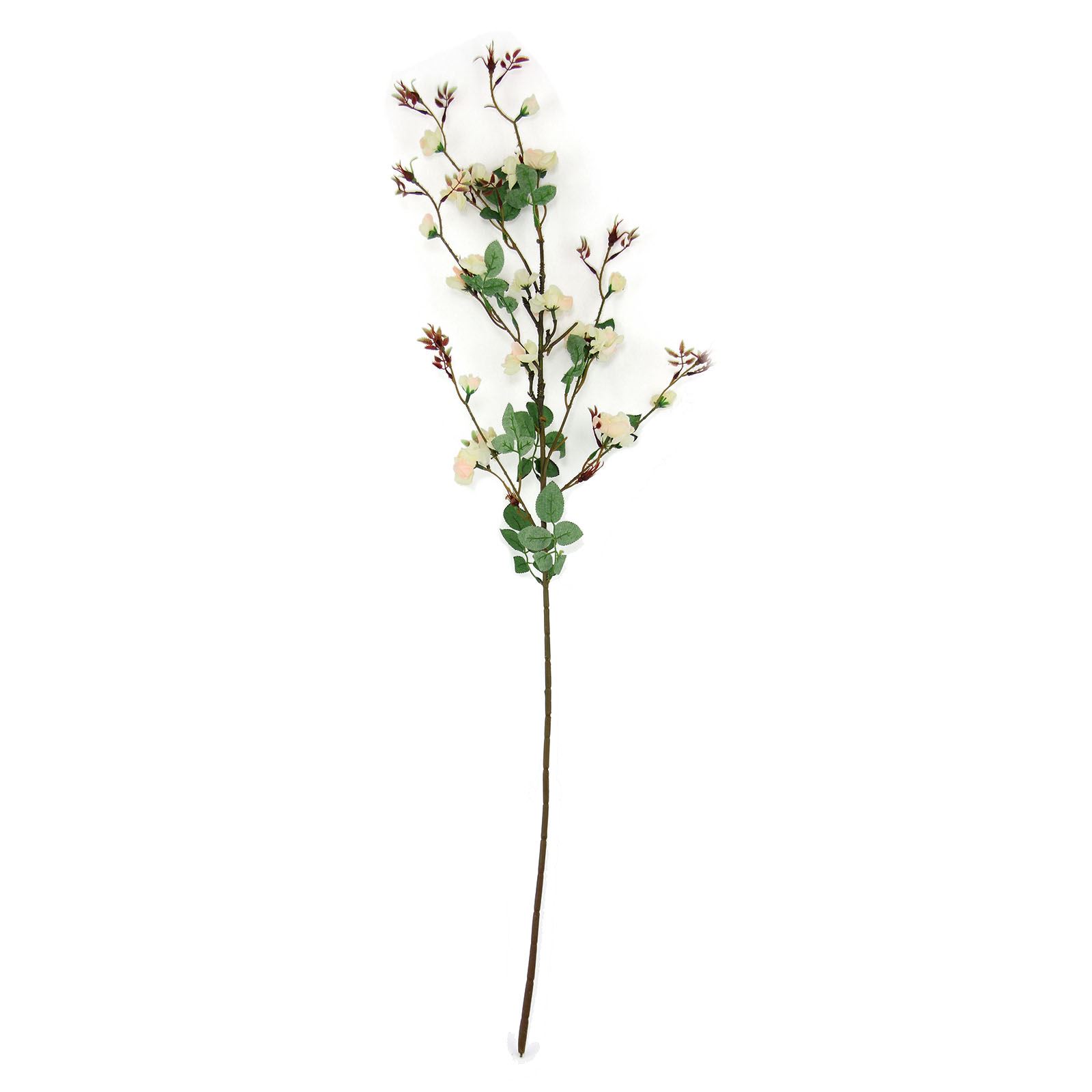 Wild Mini Rose Blossom Spray - Artificial Silk Flowers Long Stemmed ...