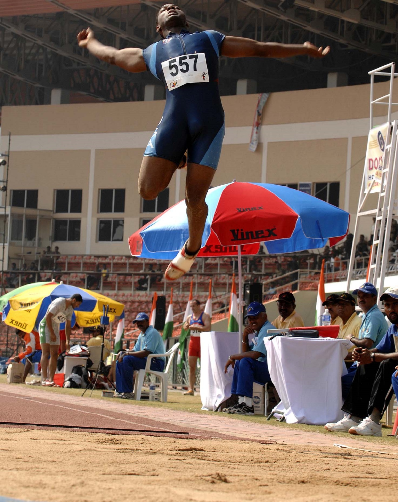 Long jump competition photo