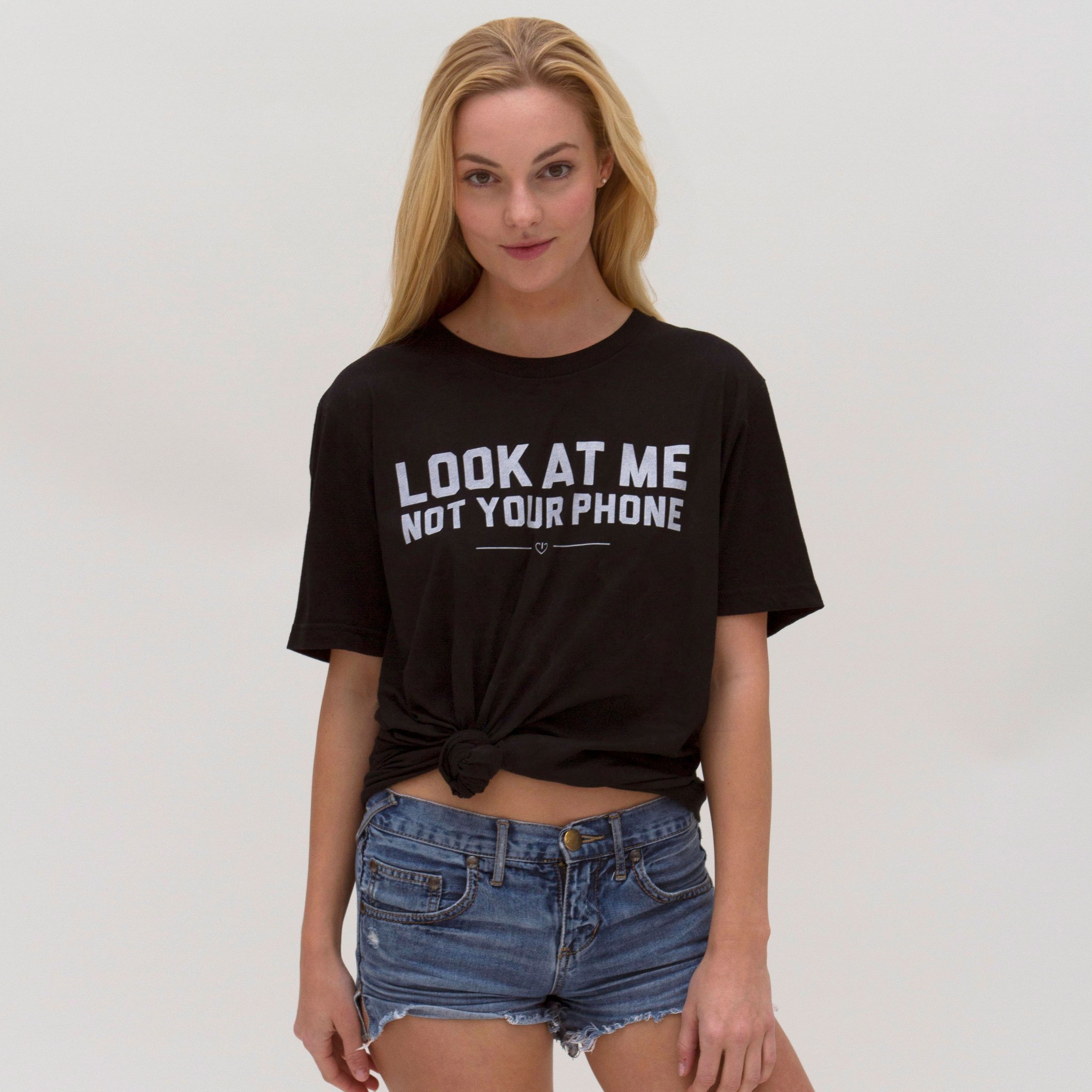 Look At Me Not Your Phone—The Comfy Tee With Just The Right Message ...