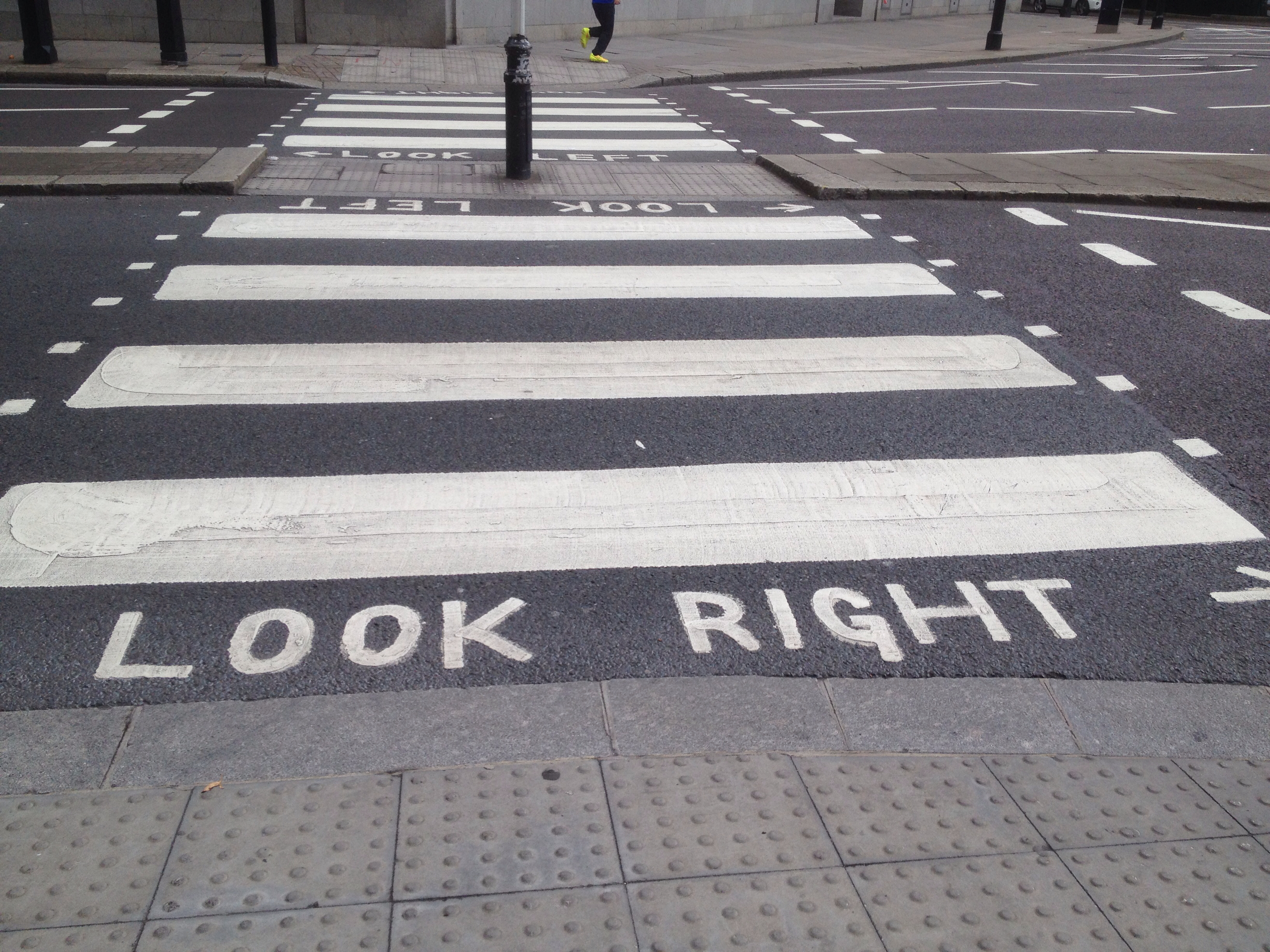 Helpful signs on London streets. Look right. Look left. Loved it ...