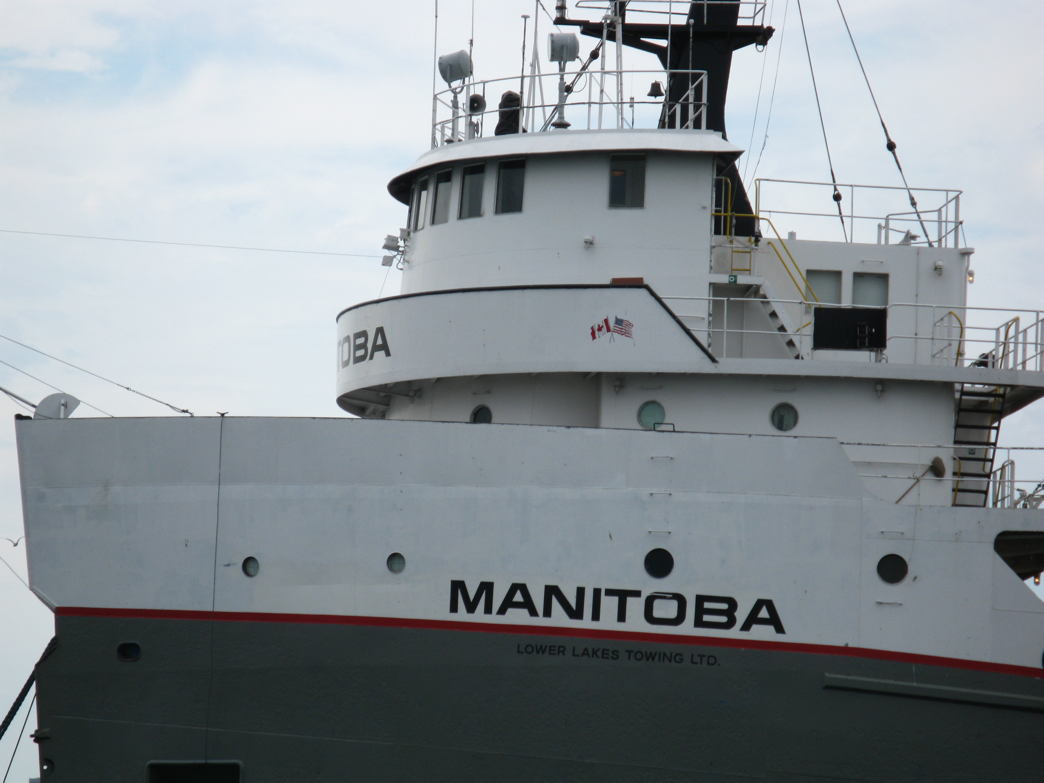 Looking north at the lake freighter manitoba, moored in the polson slip -b.jpg photo