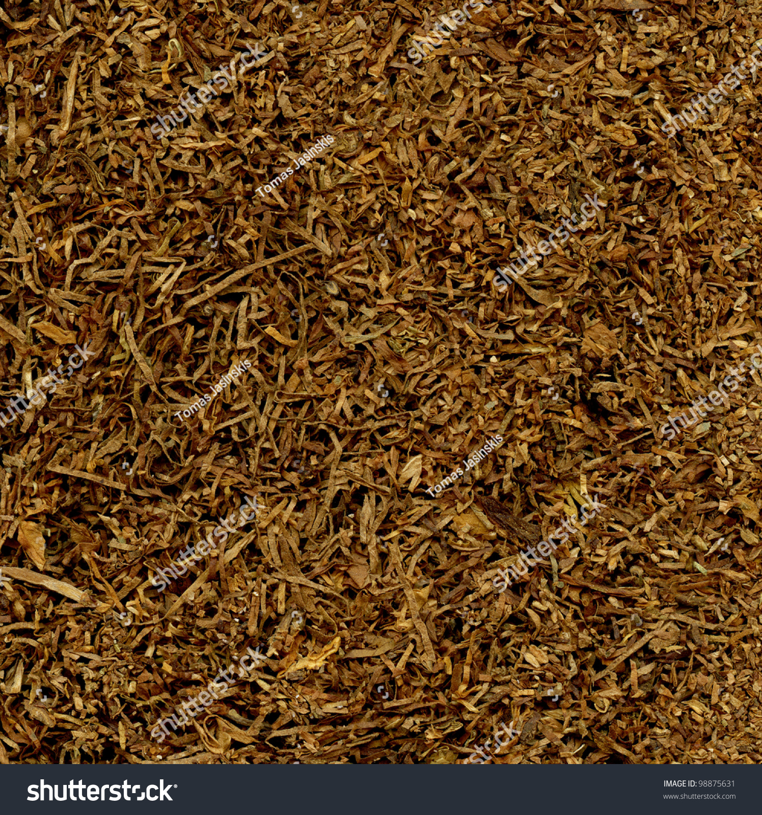 Cut Pipe Tobacco Texture Background Macro Stock Photo 98875631 ...