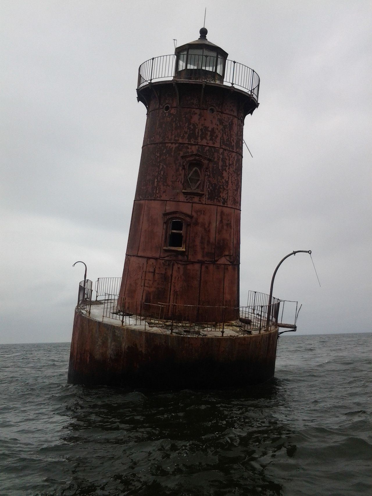 Abandoned lighthouse near Bloody Point in the Chesapeake ...