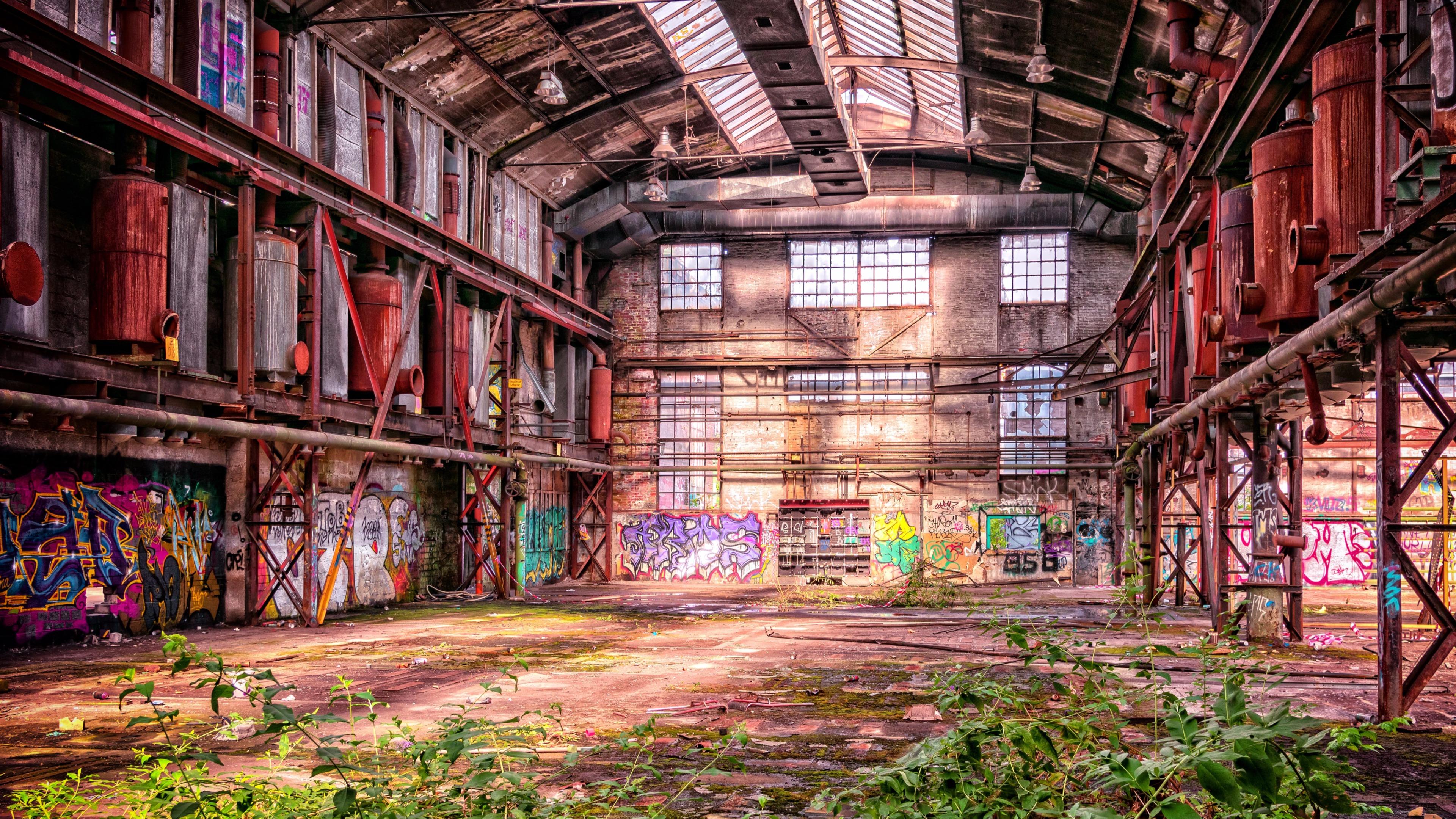 Lost Place - Factory Ruins Wallpaper | Wallpaper Studio 10 | Tens of ...