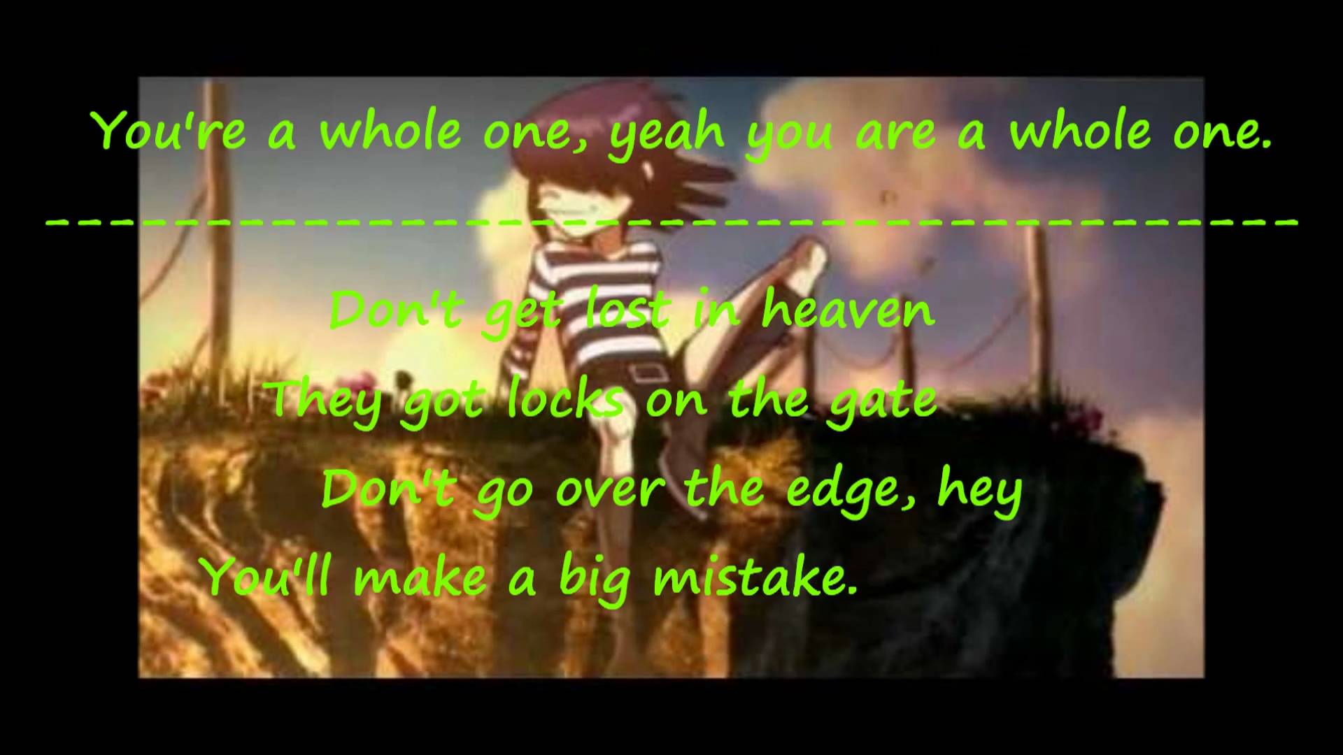 Don't get lost in heaven - Gorillaz *lyrics on screen* HD - YouTube