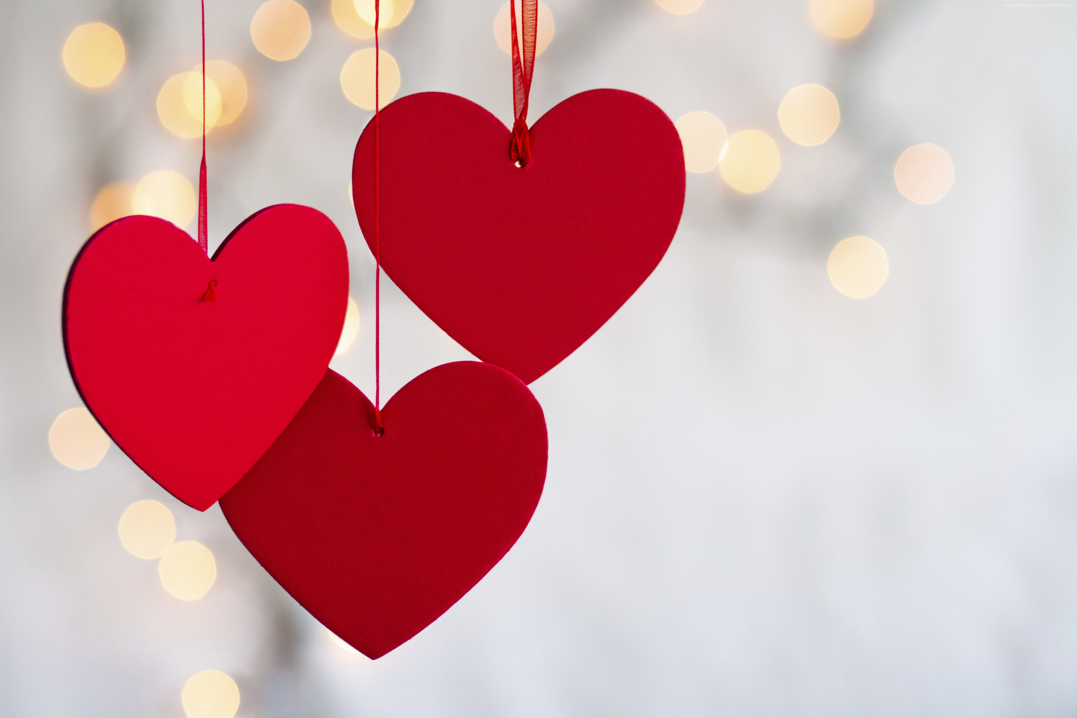 Wallpaper Valentine's Day, heart, decorations, romantic, love ...