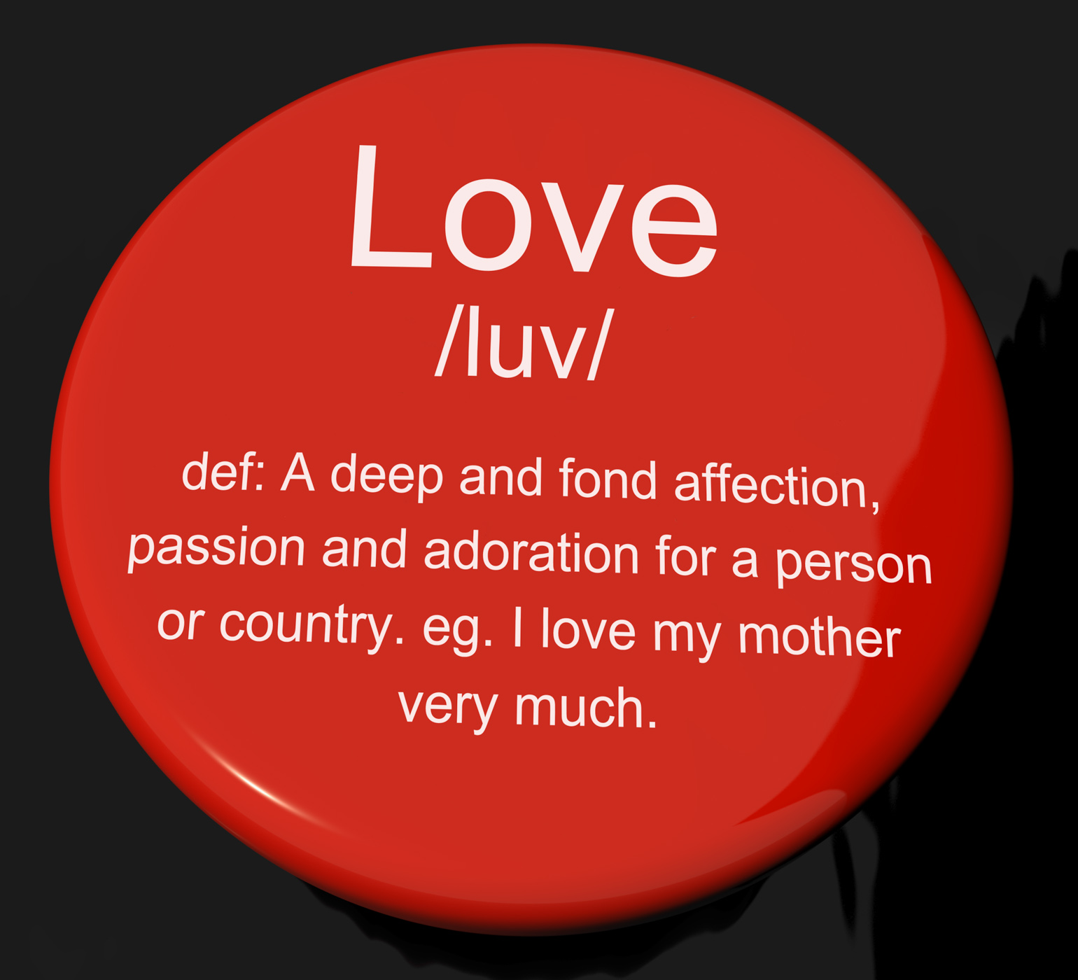Love Definition Button Showing Loving Valentines And Affection, Affection, Letters, Valentine, Romance, HQ Photo