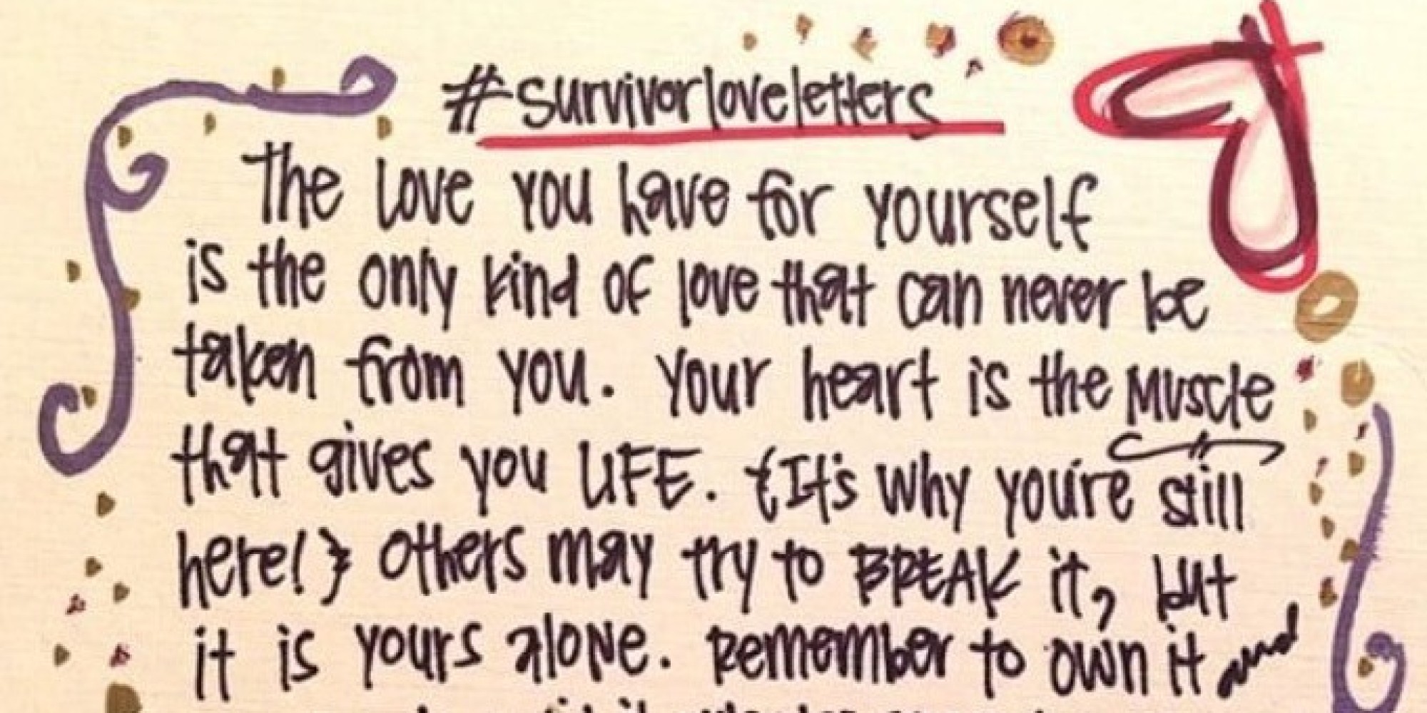 My Survivor Love Letter | HuffPost