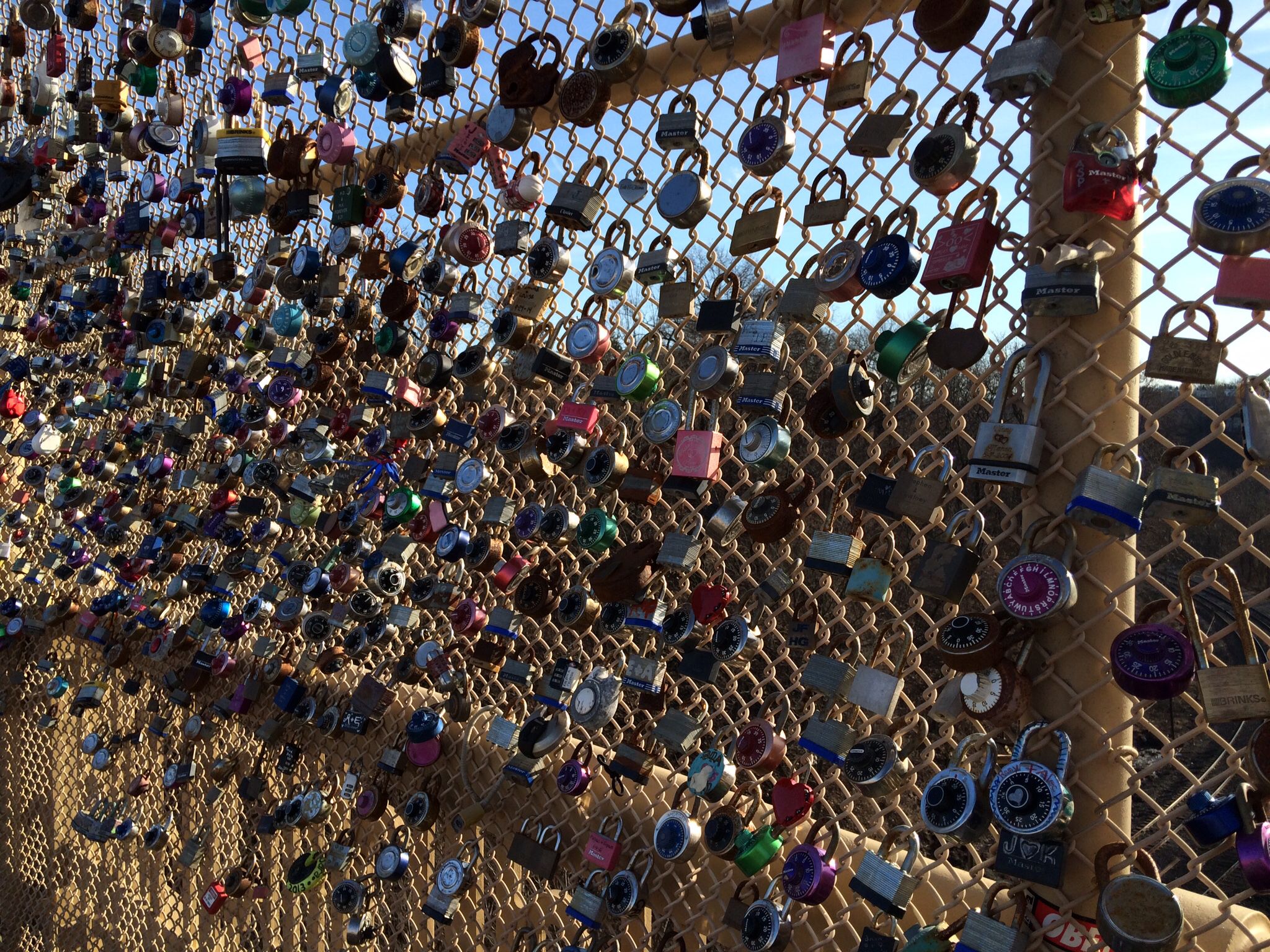 Love Locks on Panther Hollow Bridge, Pittsburgh, PA | Pittsburgh, PA ...