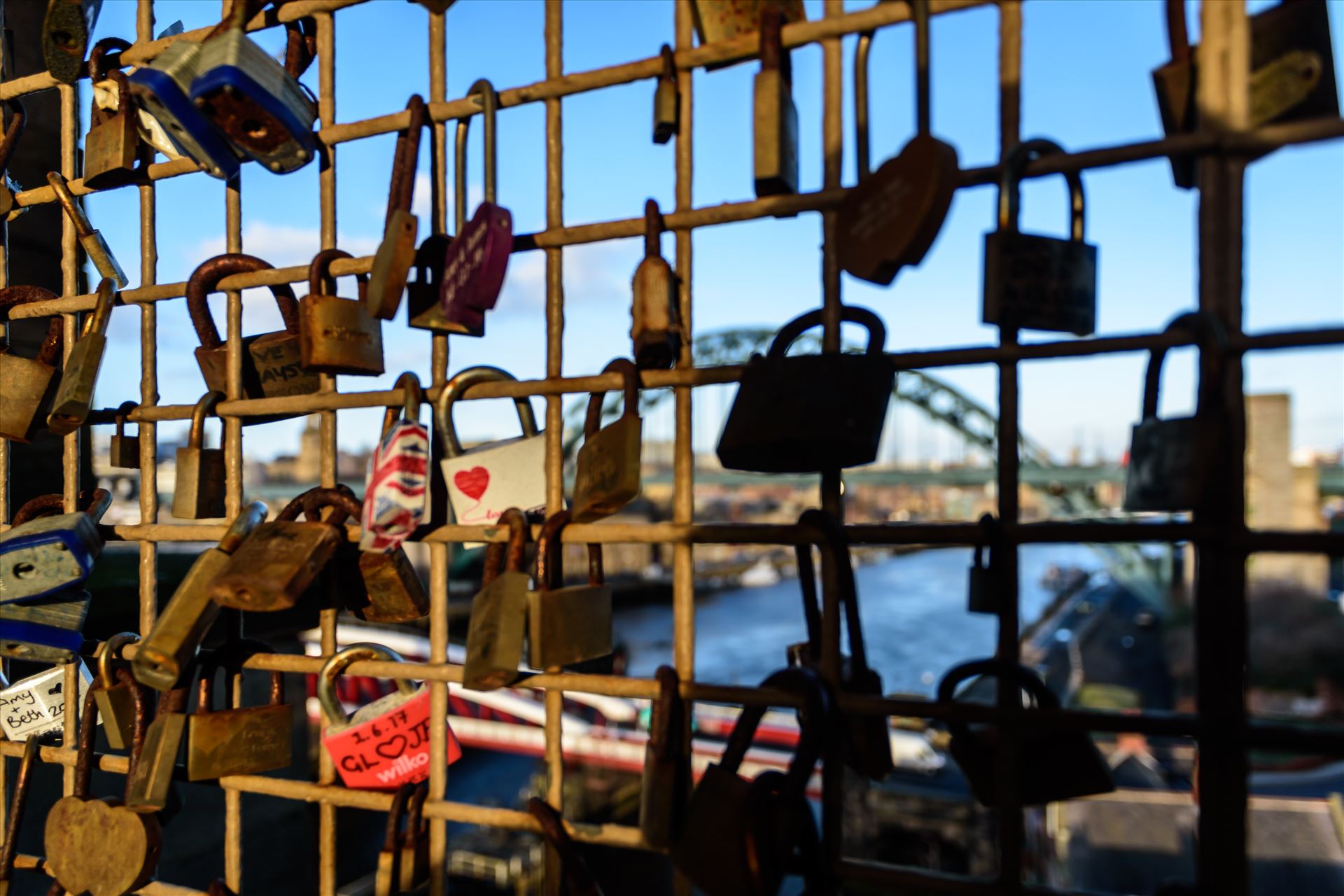 Love Locks', on the High Level Bridge, Newcastle | Newcastle ...