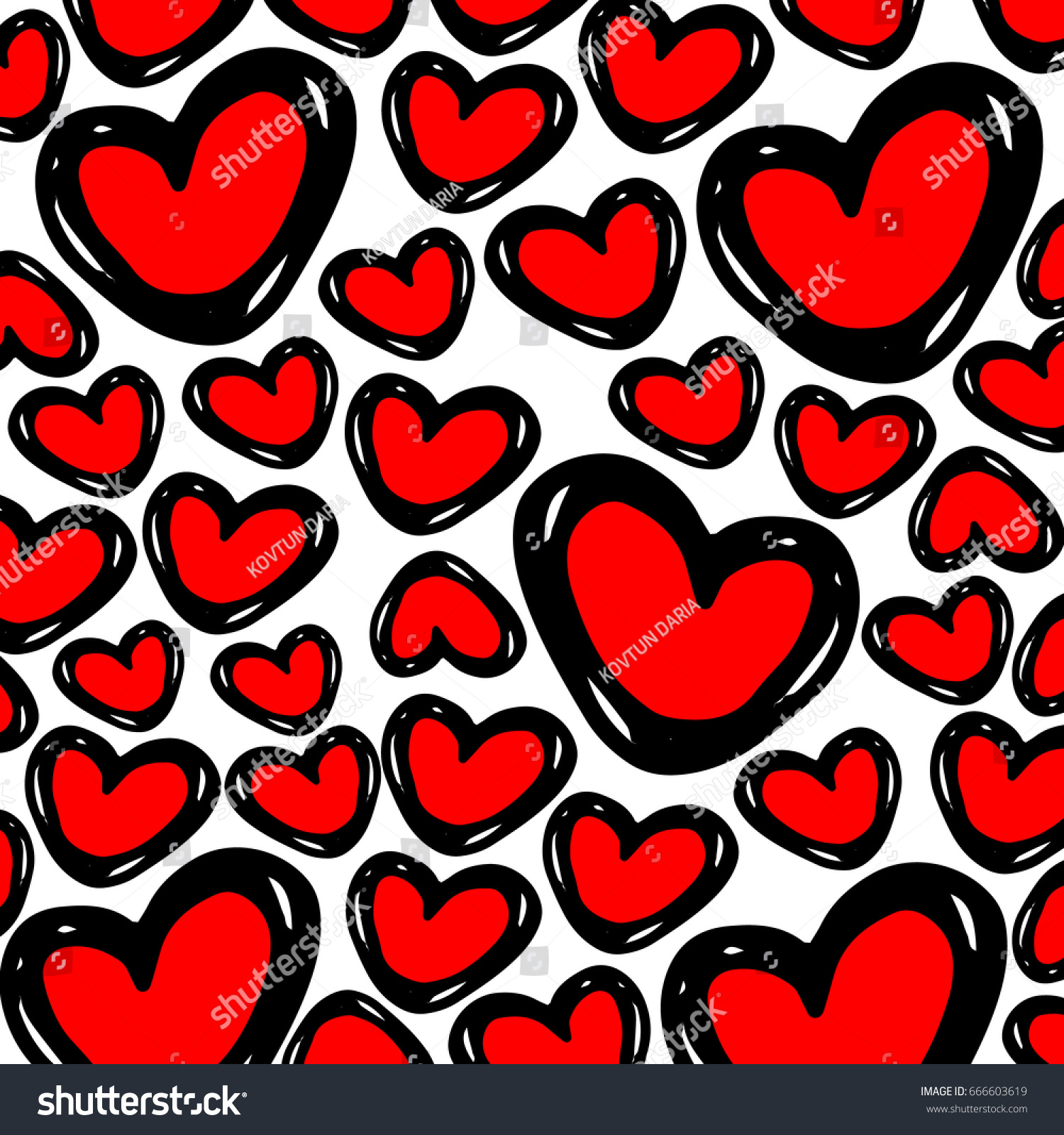 Texture Background Background Drawn Hearts Love Stock Vector ...