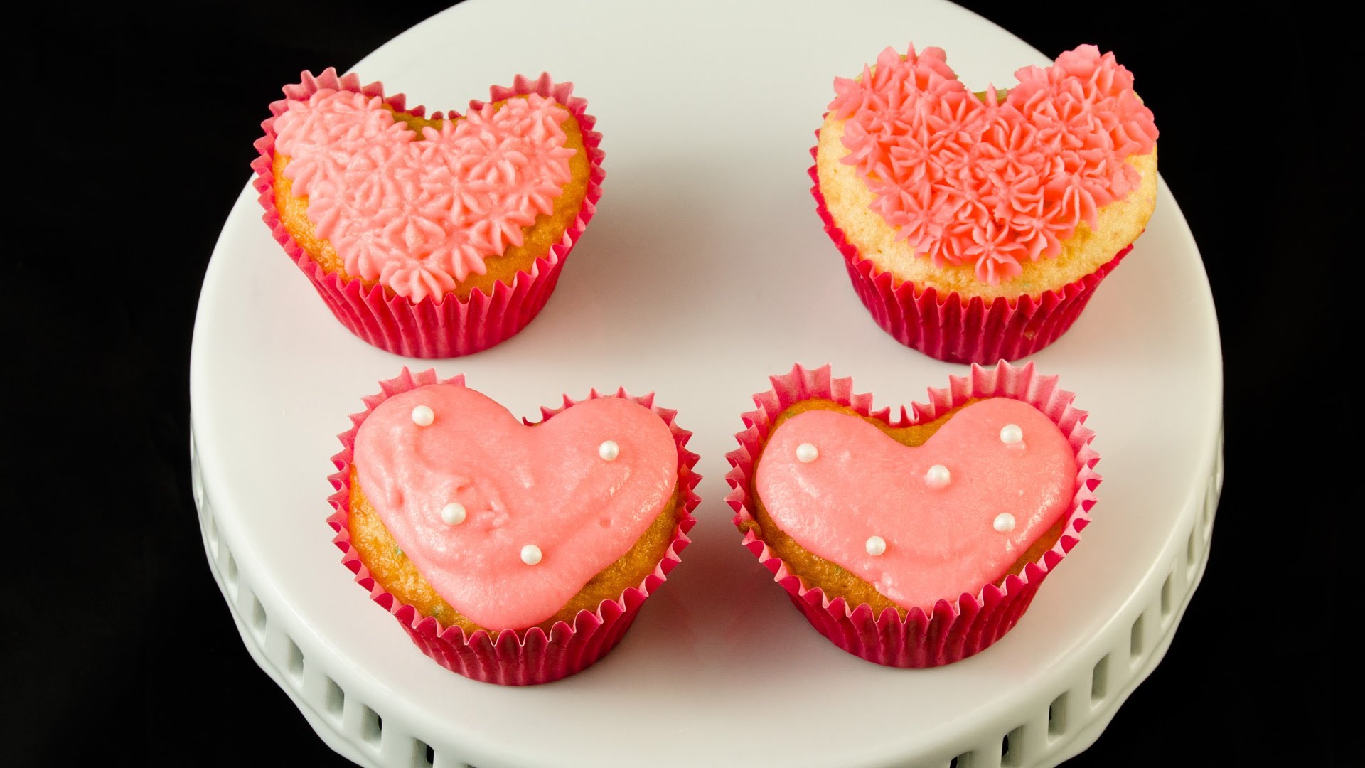 How to Make Heart Shaped Cupcakes for Valentine's Day by Cookies ...