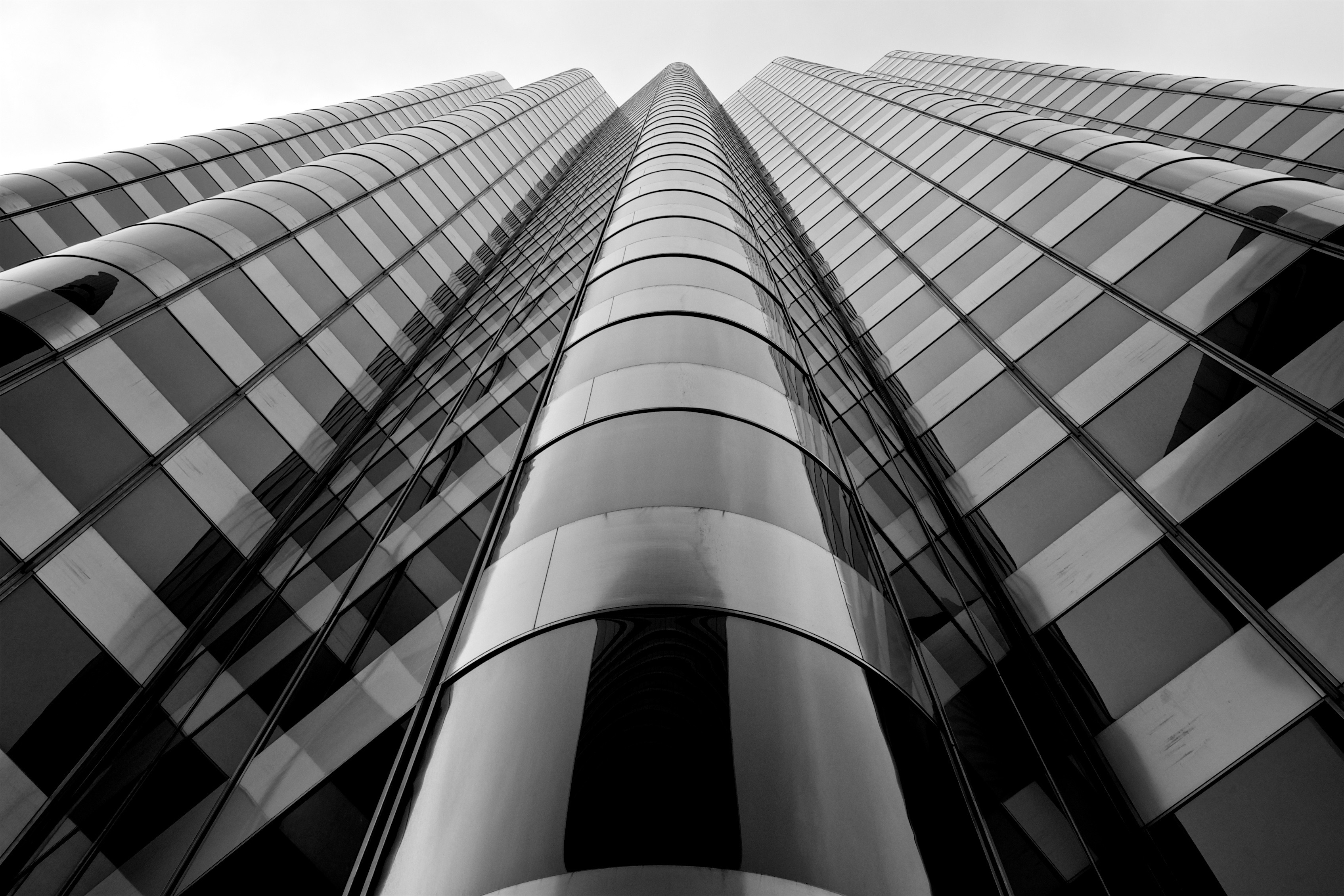 Free Images : black and white, architecture, structure, glass ...
