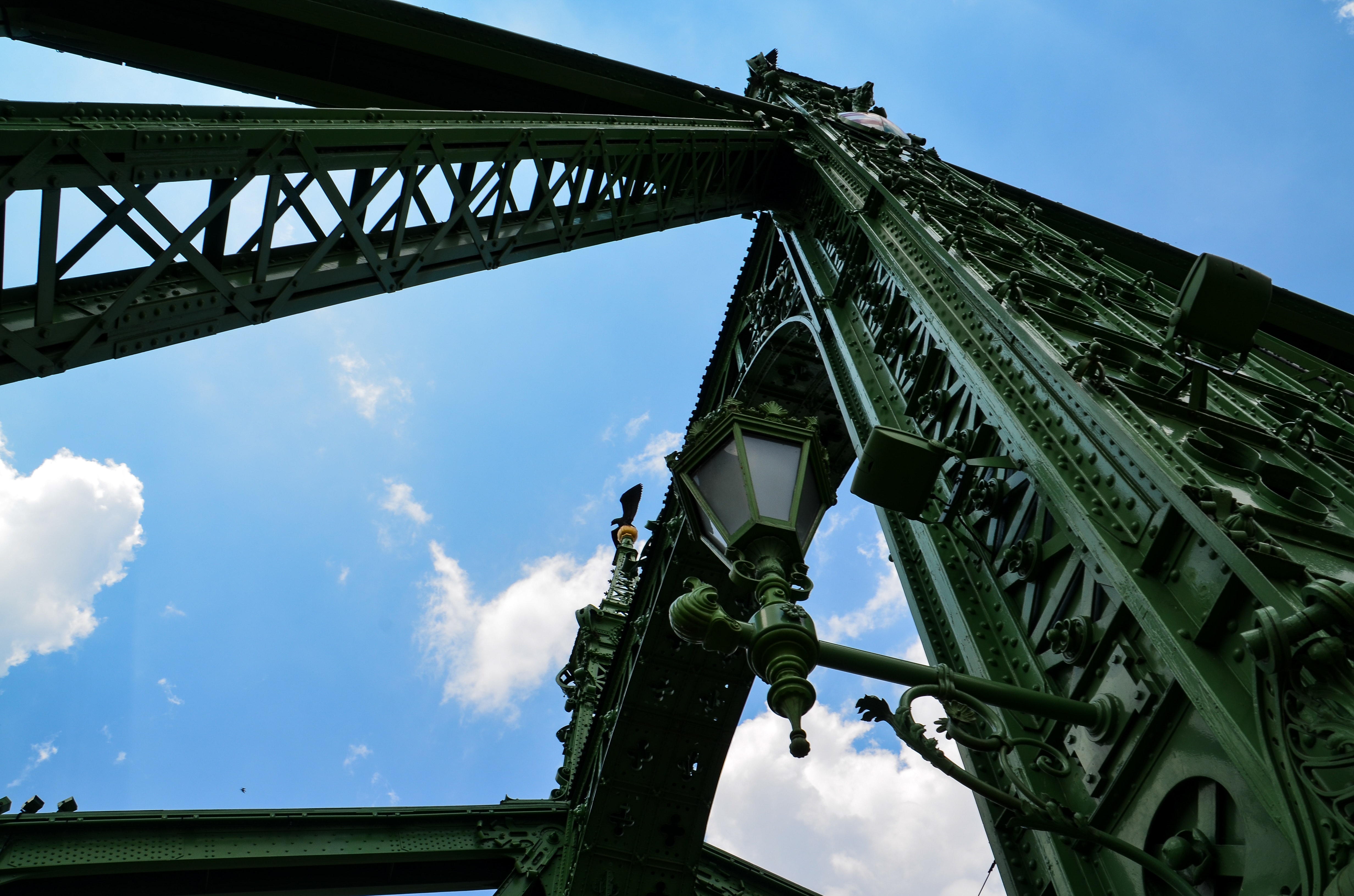 Free photo: Low Angle Photo Of Metal Bridge - Architecture, Bridge ...