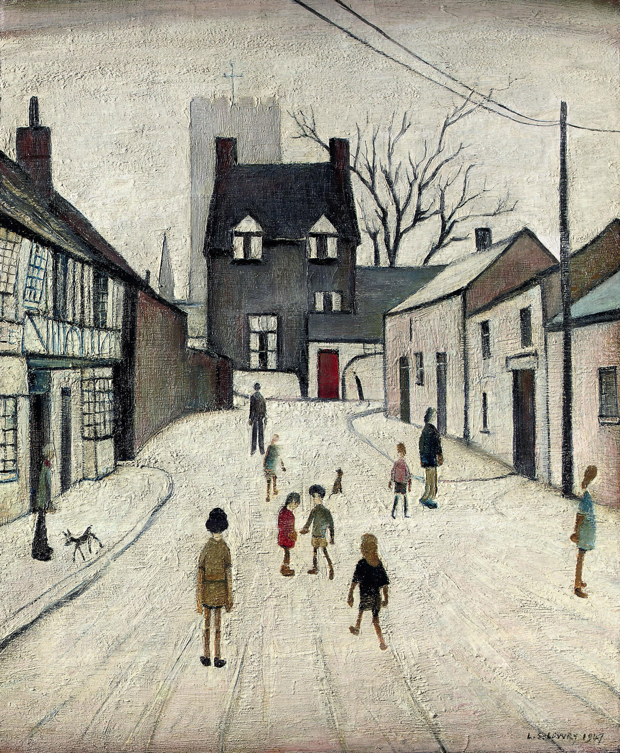 Laurence Stephen Lowry, R.A. (1887-1976) | Street in Northleach ...