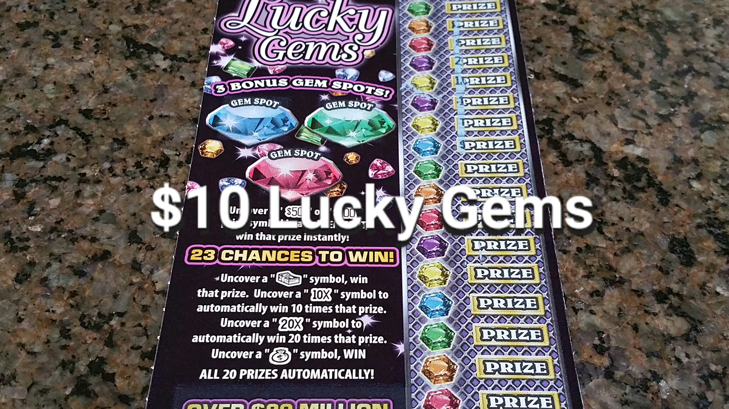 New $10 Lucky Gems & Scratcher Purgatory - YouTube