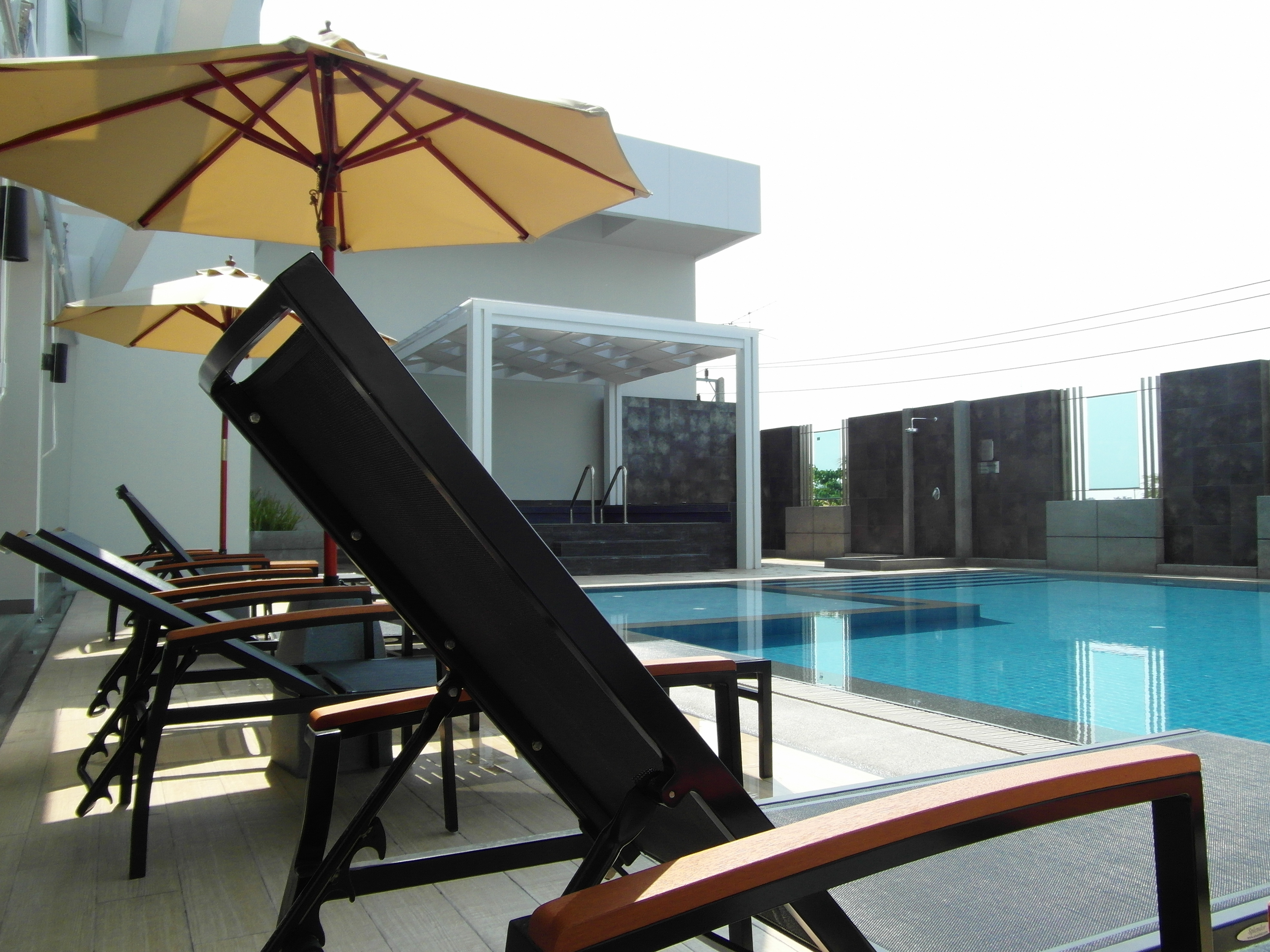 Luxury hotel swimming pool photo