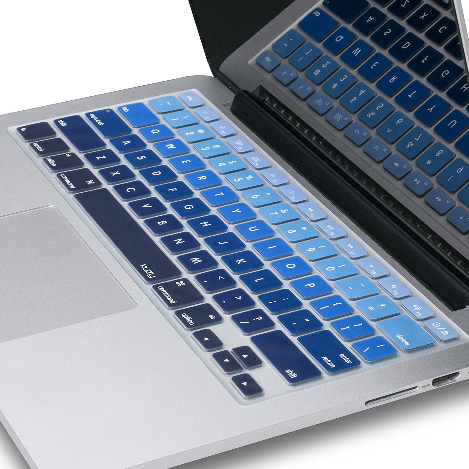 Amazon.com: Kuzy BLUE Ombre Colors Keyboard Cover Silicone Skin for ...