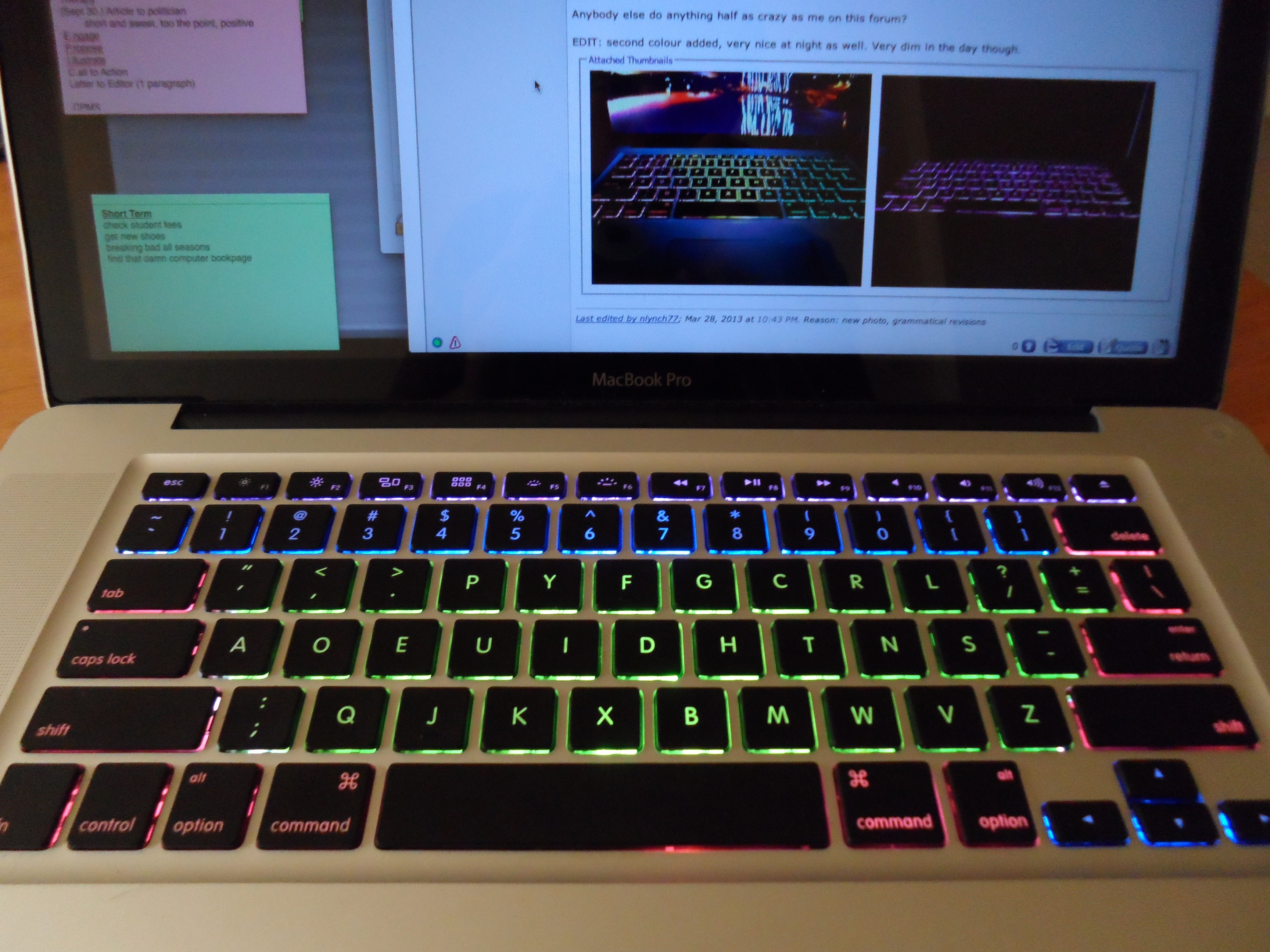 Macbook Pro Backlight Tinting | MacRumors Forums
