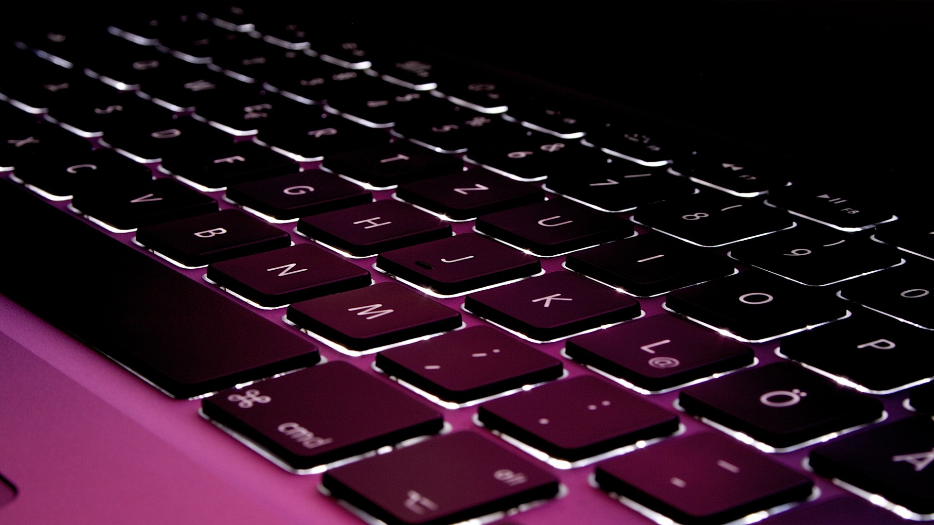 MacBook Pro purple colored keyboard HD Wallpaper » FullHDWpp - Full ...