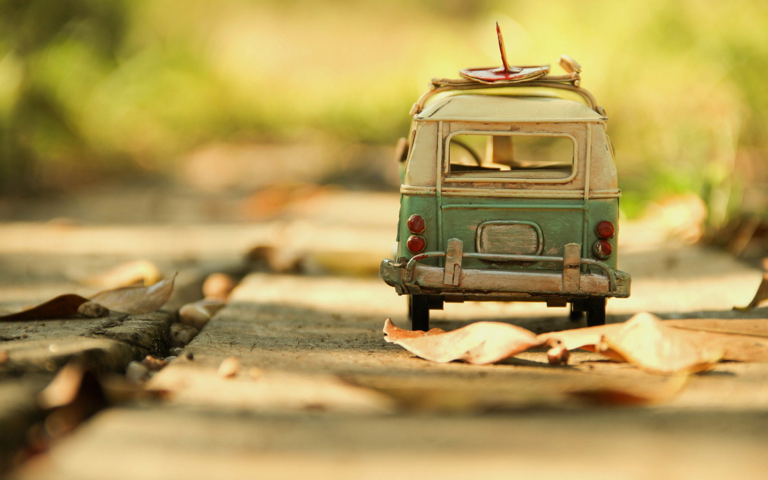 nature, trees, cars, path, roads, macro, toy car, park :: Wallpapers