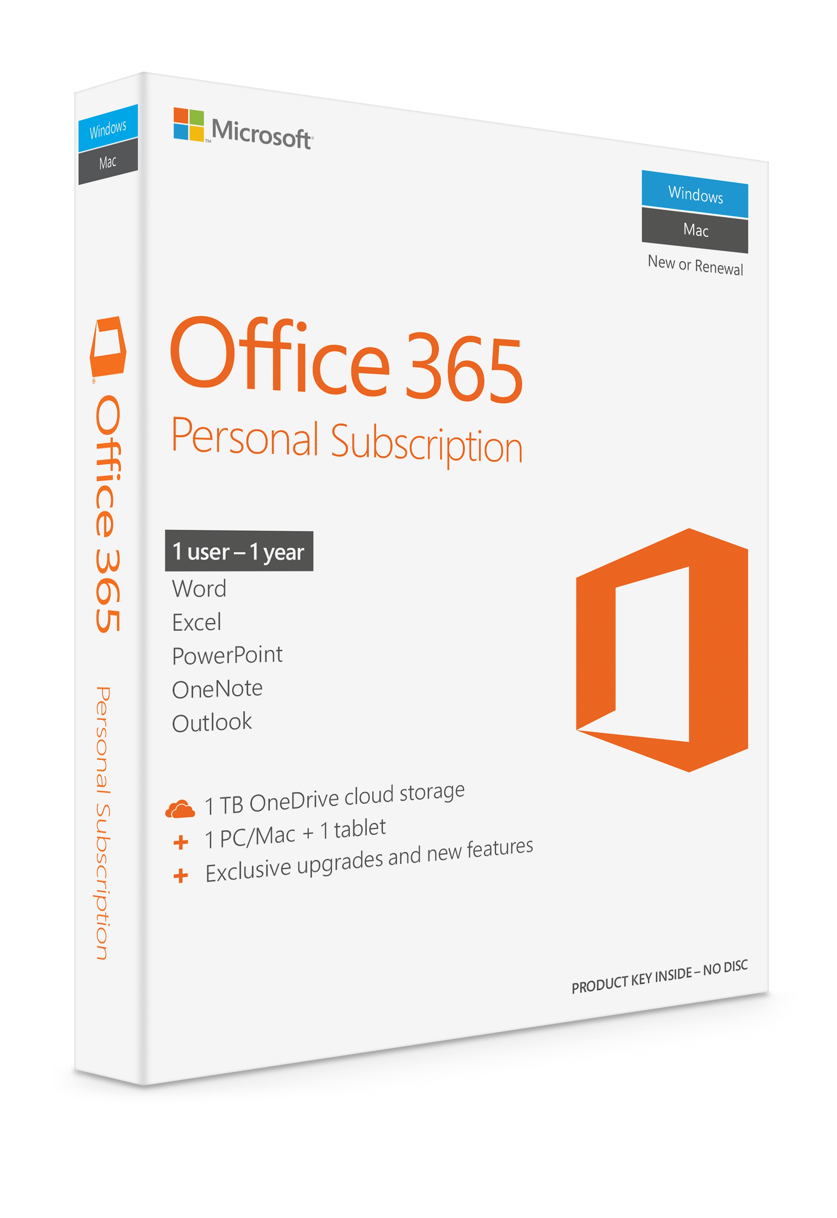 Microsoft Office 365 Personal (1-year Subscription; 1 License) - Apple