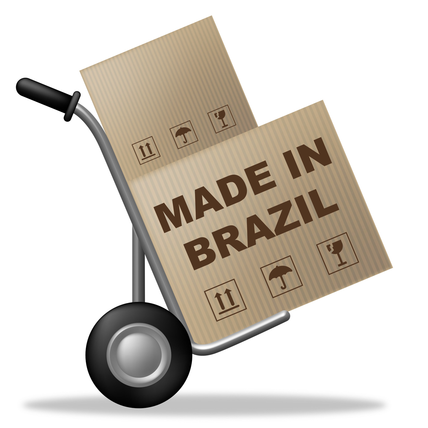 Made in brazil means factory trade and package photo