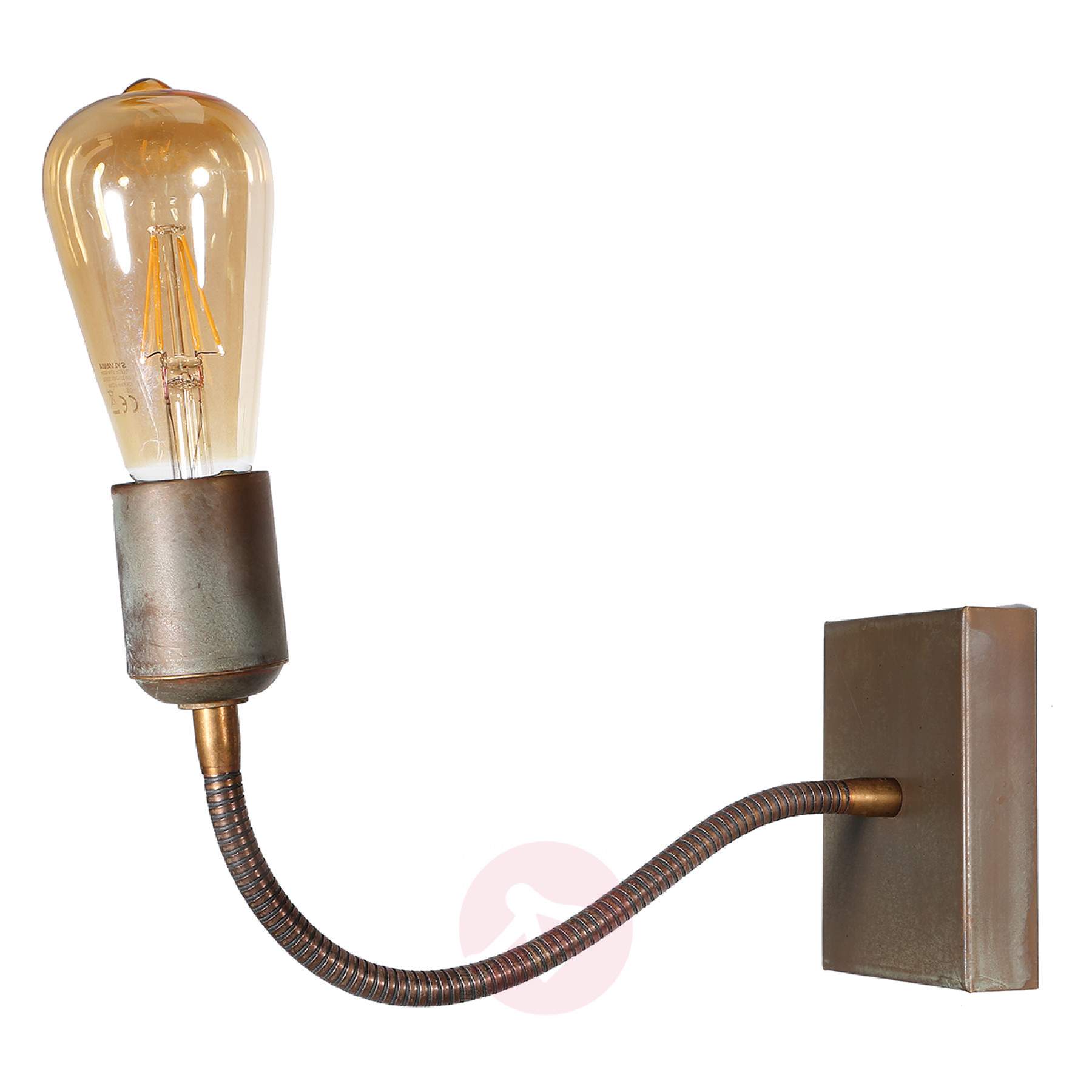 With flexible arm - wall lamp Orio made of brass | Lights.co.uk