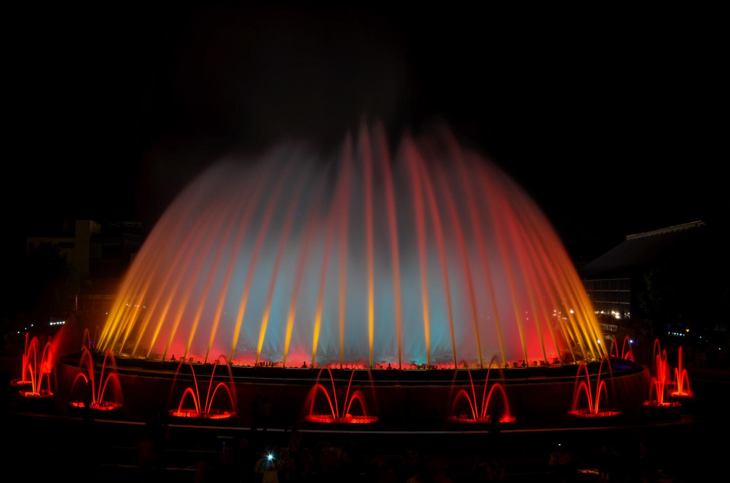 Magic fountain in barcelona photo