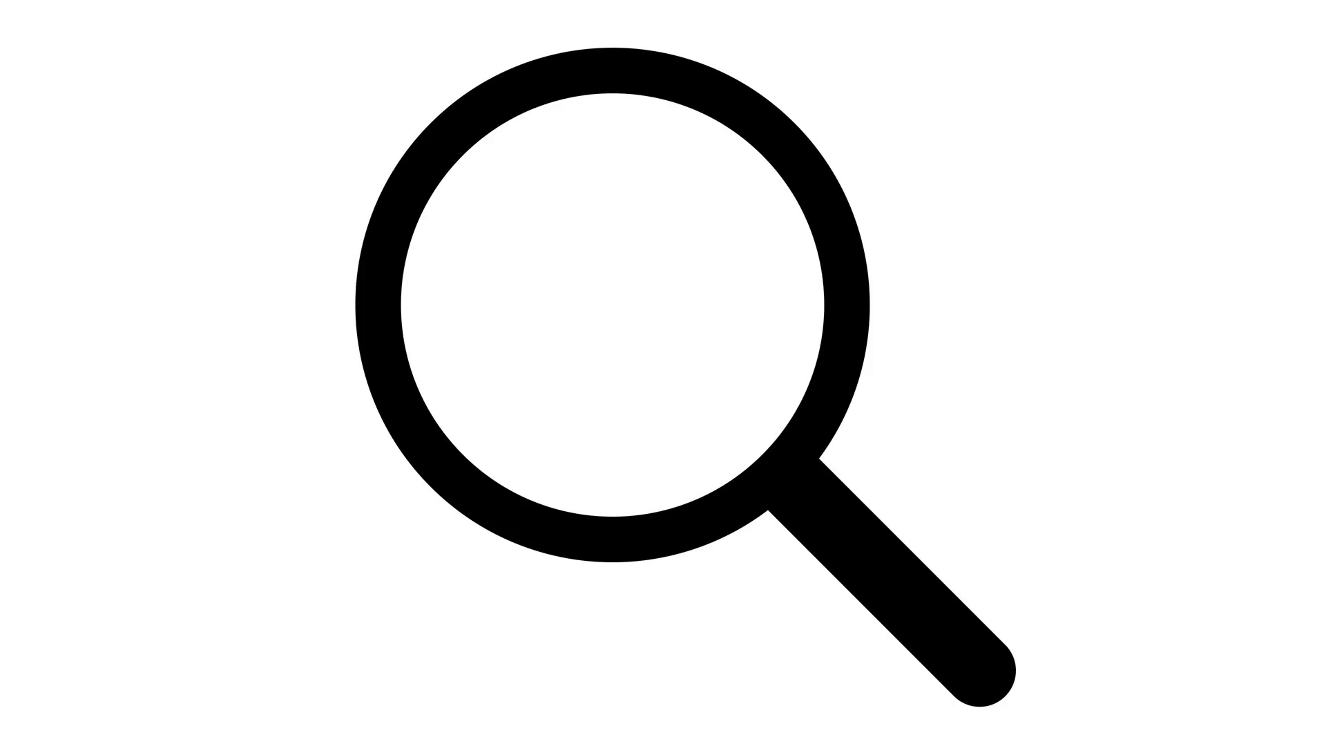Magnifying glass search icon in and out animation loop Black Motion ...