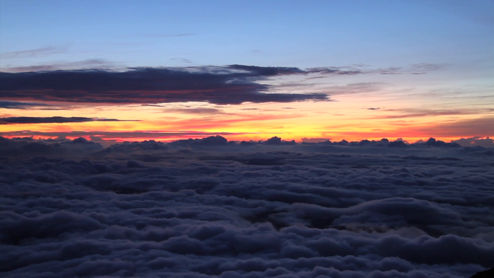 majestic sunrise above the clouds Stock Video Footage - Videoblocks