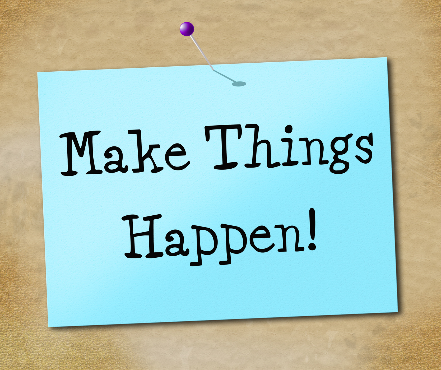 Make things hapen represents achieve motivate and motivating photo