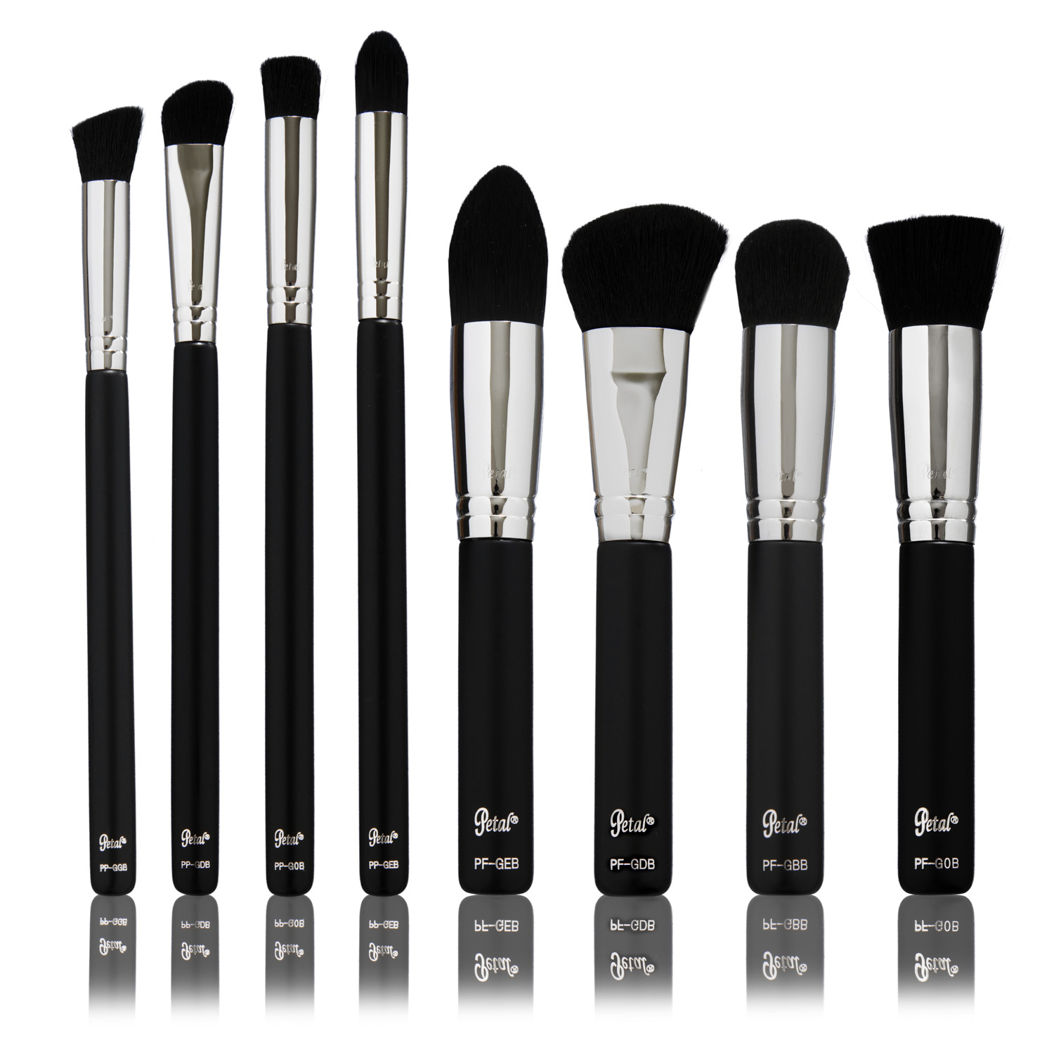 Petal Beauty Basic Synthetic 8 Piece Brush makeup Kit - Matte for ...